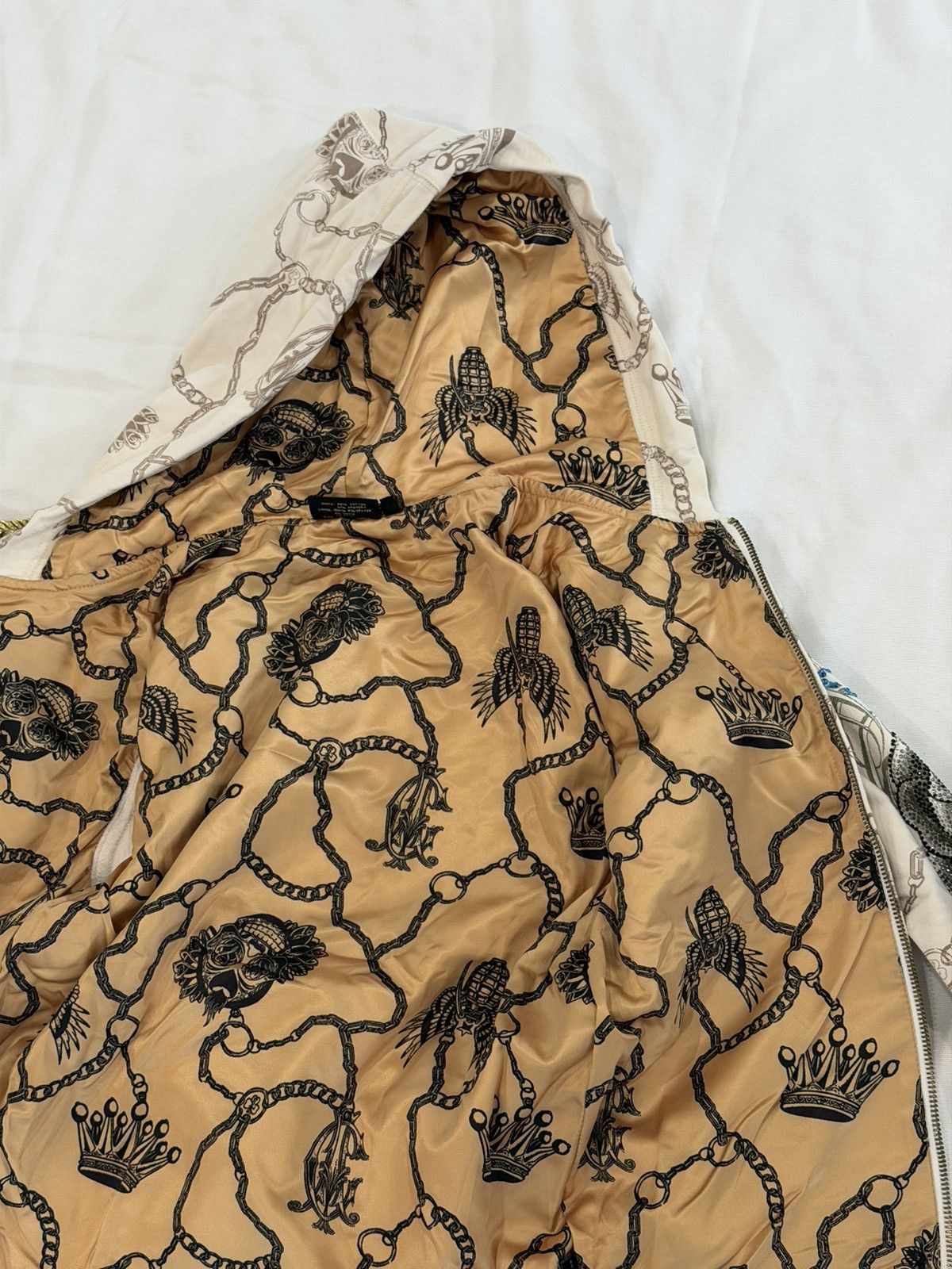 Christian Audigier Vintage Christian Audigier Rhinestone Zip Up Size S / US 4 / IT 40 - 6 Thumbnail