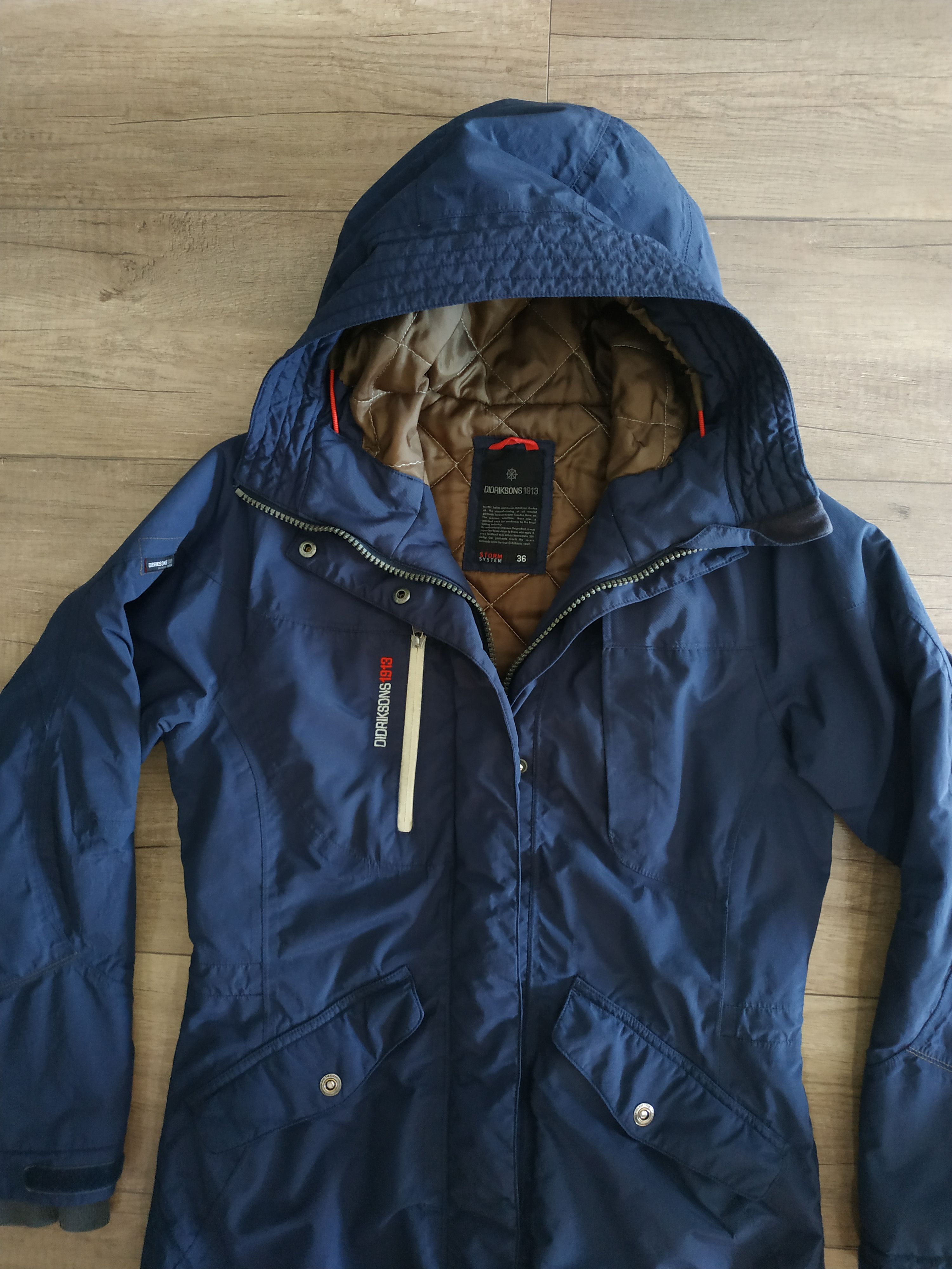 Other Didriksons Women's Waterproof Long Jacket/ Parka, s.36 (S) Size S / US 4 / IT 40 - 3 Thumbnail