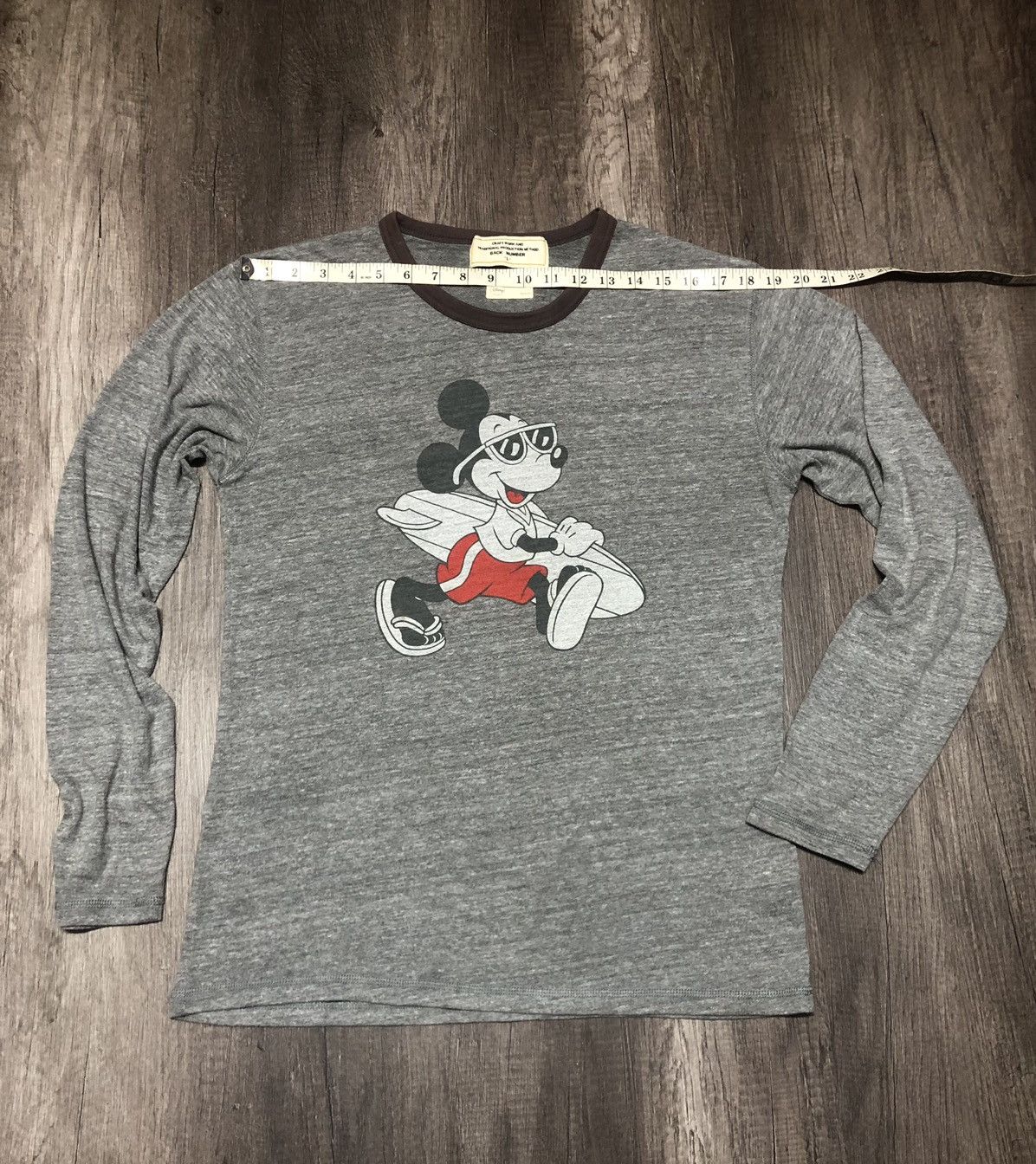 Disney × Japanese Brand Vintage Back Number x Disney x Mickey Long Sleeve Tee Shirt Size US M / EU 48-50 / 2 - 21 Thumbnail