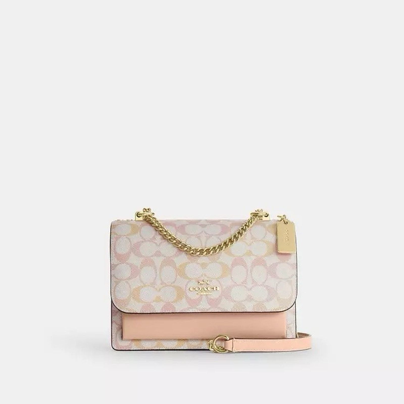 Coach NWT Coach Klare Crossbody Bag Canvas CDZ07 Chalk/Pink Size ONE SIZE - 9 Thumbnail