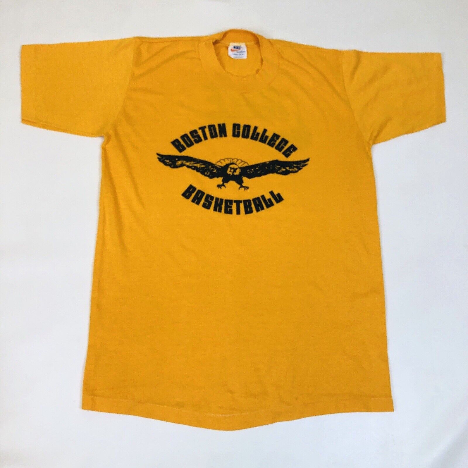 Nike × Vintage Vintage Nike 70s Orange Tag Boston College Basketball Shirt Size US L / EU 52-54 / 3 - 13 Thumbnail