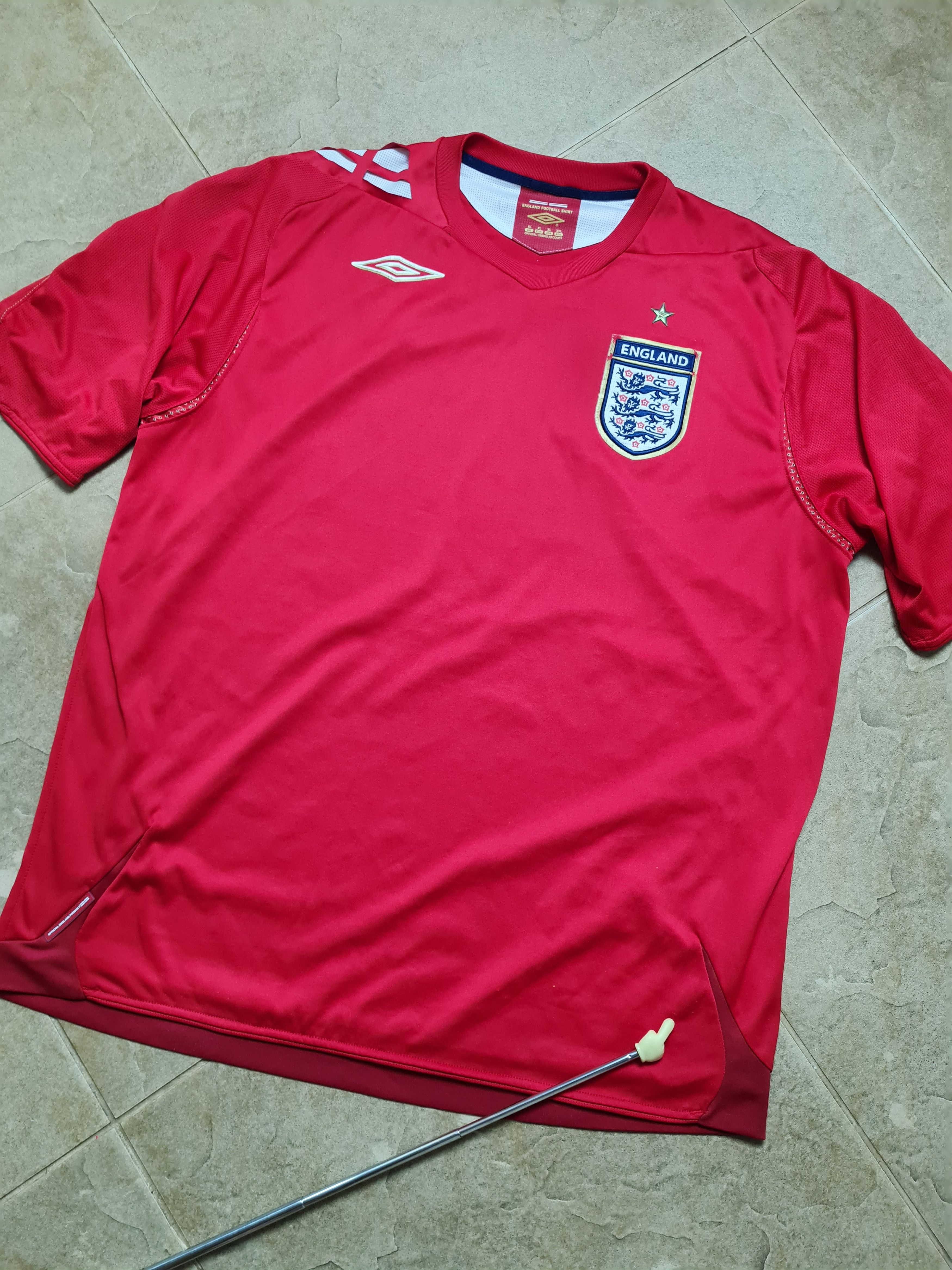 Umbro England Away Football Shirt 2006 - 2008 Umbro Vintage Size US XL / EU 56 / 4 - 3 Thumbnail