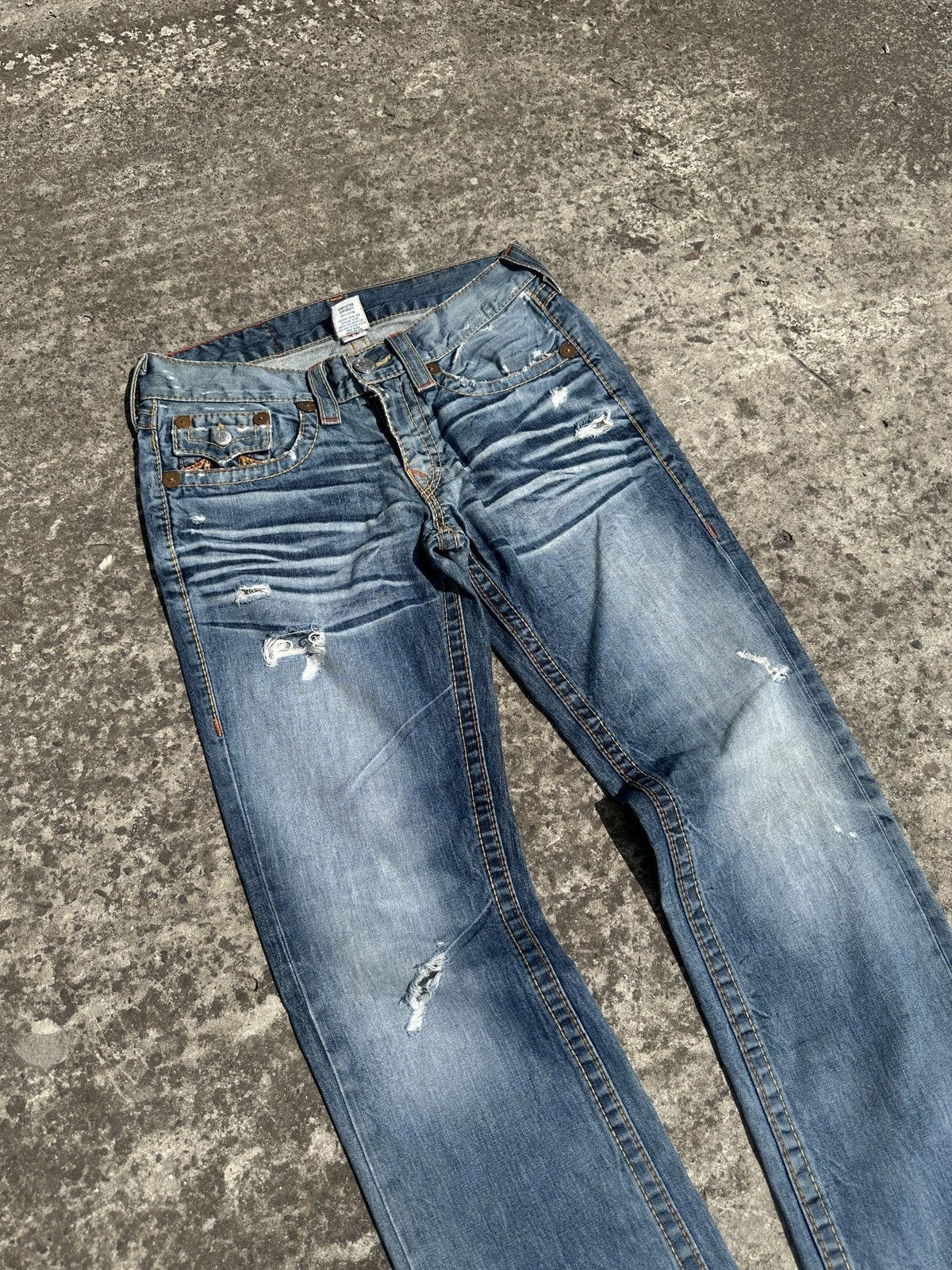 True Religion Y2K vintage true religion jeans denim Streetwear casual hype Size US 31 - 7 Thumbnail