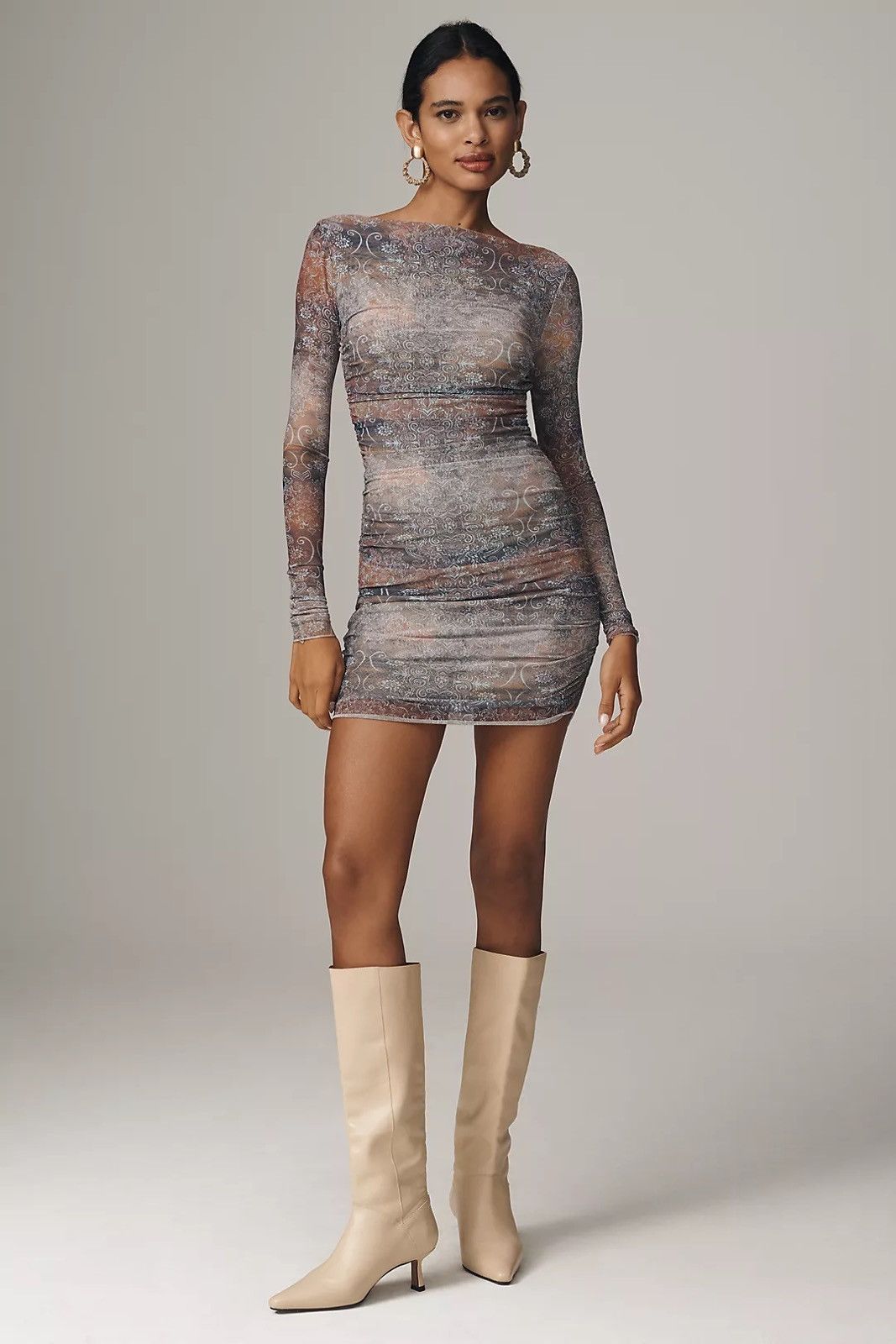 BEC + BRIDGE BEC + BRIDGE Malaya Long-Sleeve Mesh Mini Dress Size XS / US 0-2 / IT 36-38 - 1 Thumbnail