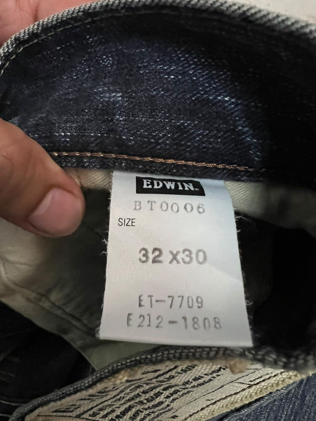 Edwin Vintage Edwin 503 Blue Trip Distress Jean Size US 32 / EU 48 - 22 Thumbnail