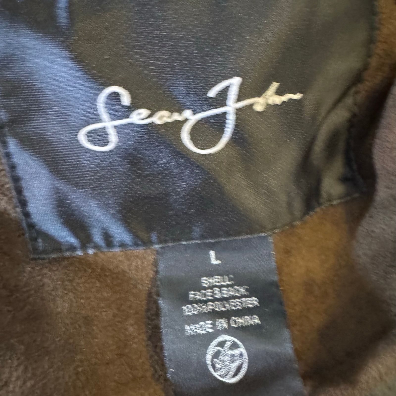 Sean John Sean John G-III Apparel Bomber Jacket Faux-Suede Men Sz L Size US L / EU 52-54 / 3 - 7 Thumbnail