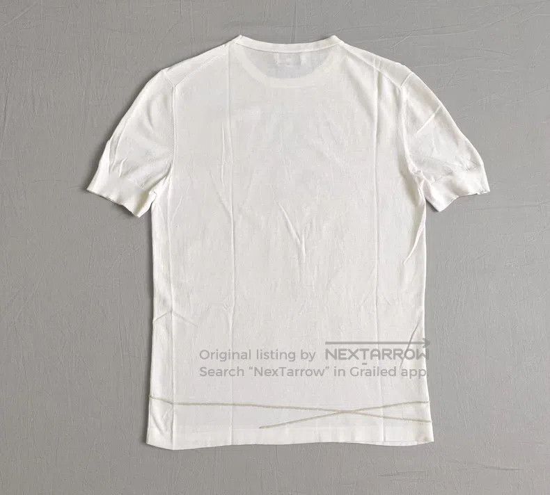 Hermes Hermes Short-sleeved knit t-shirt, 100% Sea Island cotton Size US XS / EU 42 / 0 - 5 Thumbnail