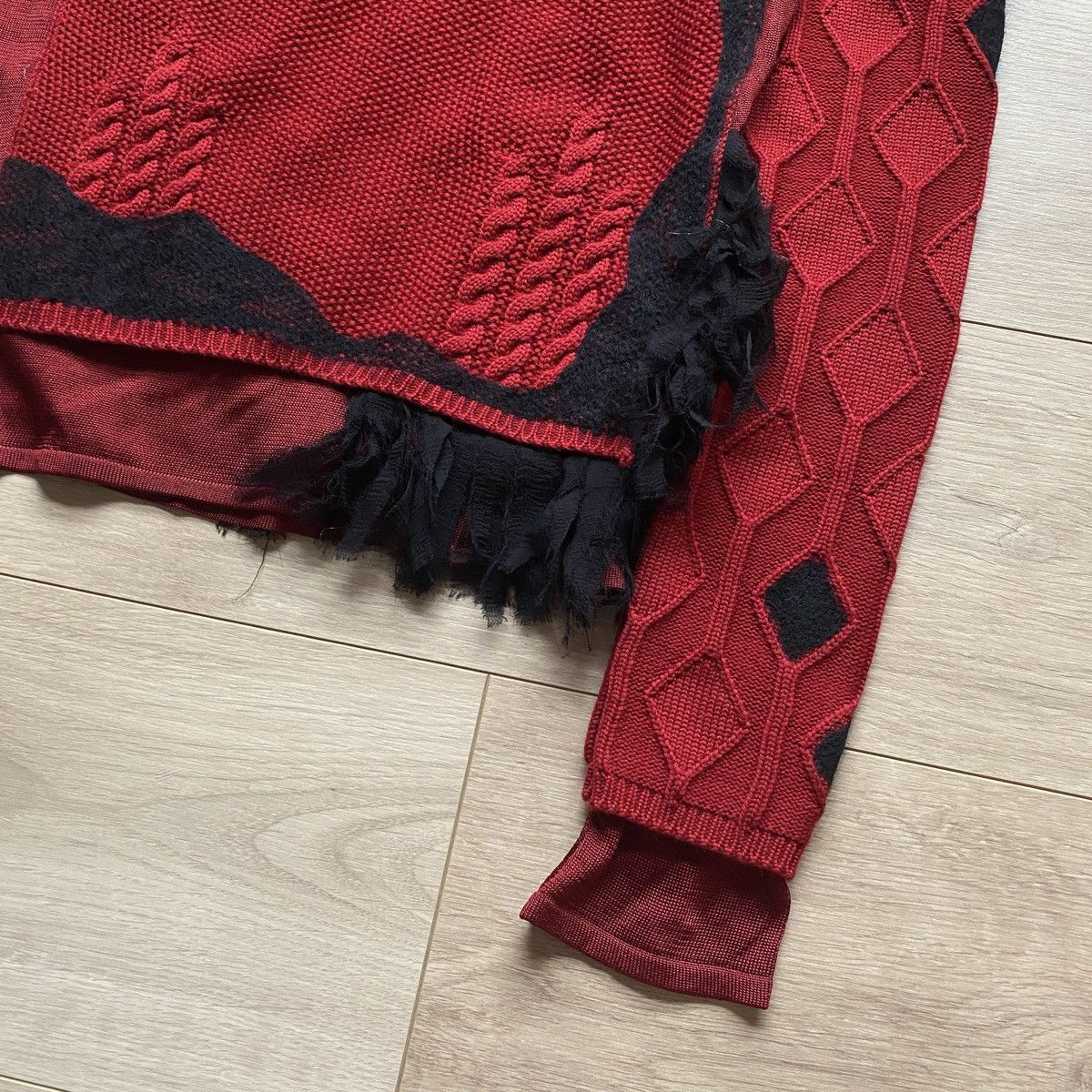 John Galliano F/W 2001 John Galliano Deconstructed Patchwork Knit Sweater Size US M / EU 48-50 / 2 - 6 Thumbnail