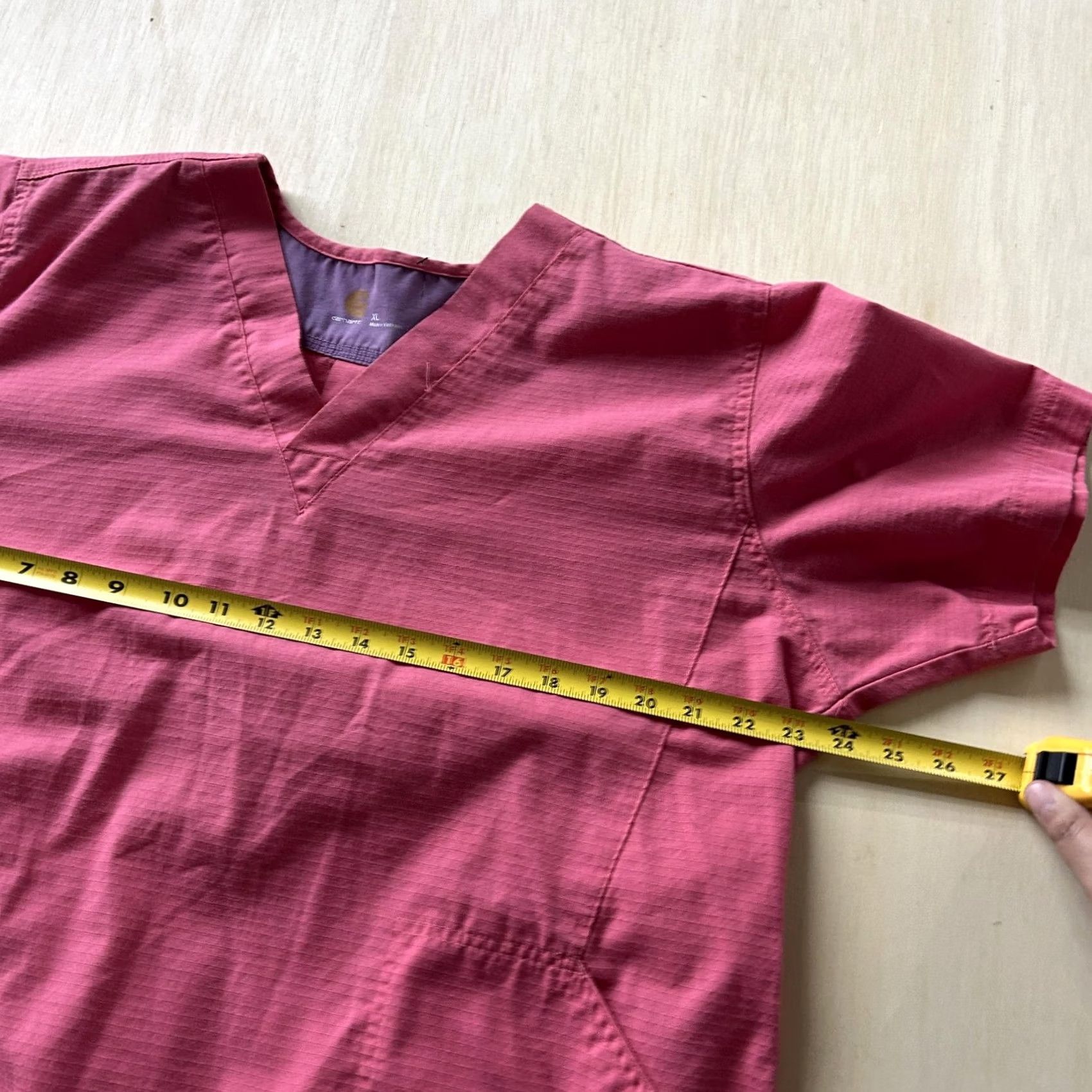 Carhartt Carhartt Scrub Top Womens XL Pink V-Neck Tunic Short Sleeve Nursing Workwear T-Shirt Size XL / US 12-14 / IT 48-50 - 4 Thumbnail