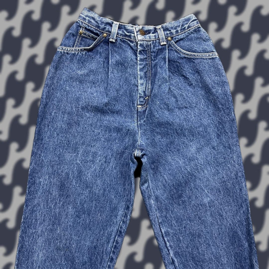 VINTAGE Levi's Mom Jeans Womens 24Wx27L Faded Wash Denim Cowgirl High Waist USA 90s