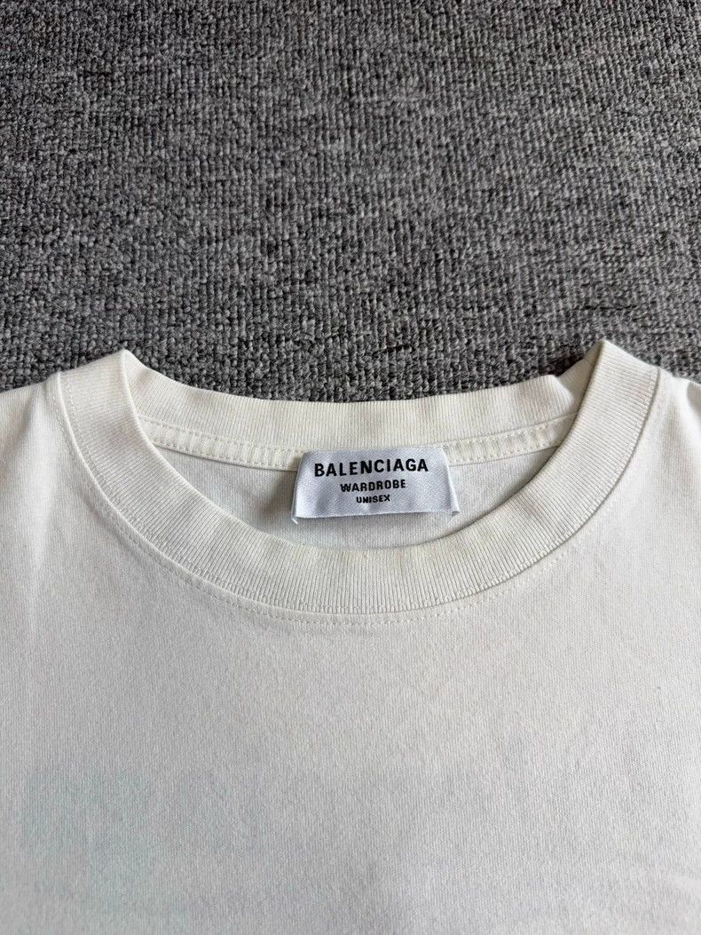 Balenciaga Balenciaga Solid Letter Embroidered Casual Round Neck Shor Size XS / US 0-2 / IT 36-38 - 4 Thumbnail