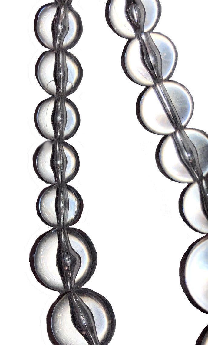 Designer Graduated Clear Lucite Bead Ball Necklace Pools of Light Size ONE SIZE - 4 Thumbnail