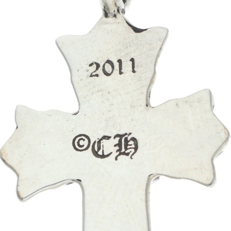 Chrome Hearts Chrome Hearts Double CH Cross Silver Necklace Size ONE SIZE - 3 Thumbnail