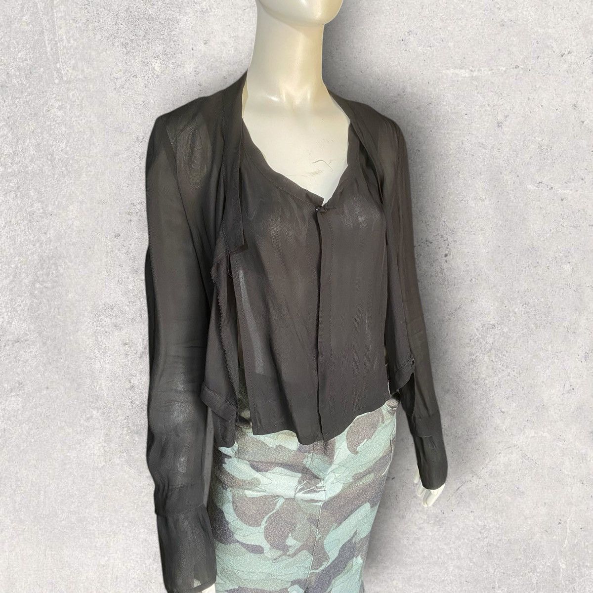 Yohji Yamamoto Vintage SS96 Sheer Mesh Top Size S / US 4 / IT 40 - 8 Thumbnail