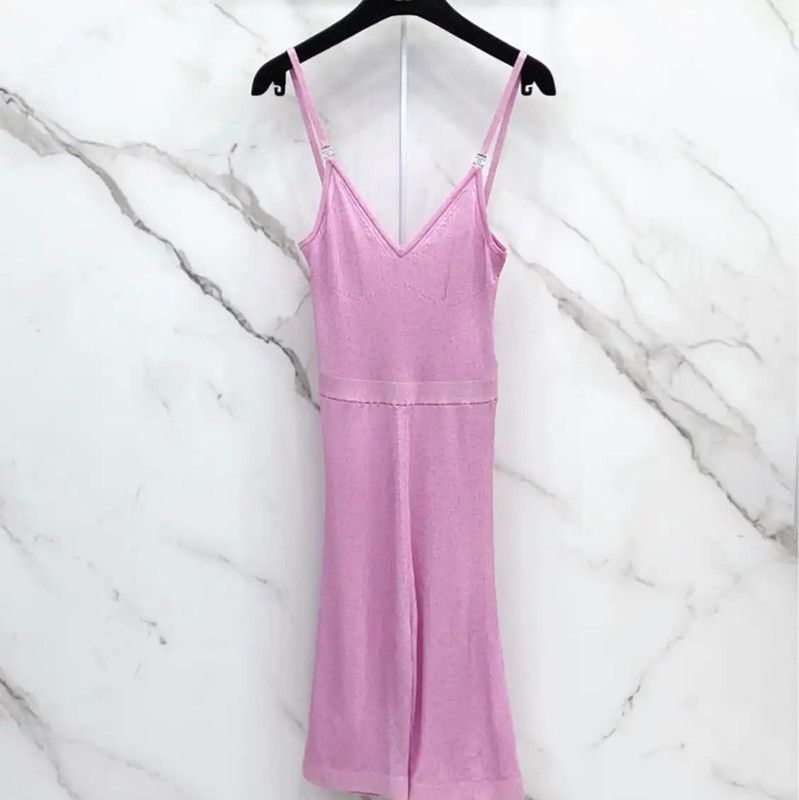 Chanel Chanel Pink Viscose Women's Dress Size S 0089 Size S / US 4 / IT 40 - 1 Thumbnail