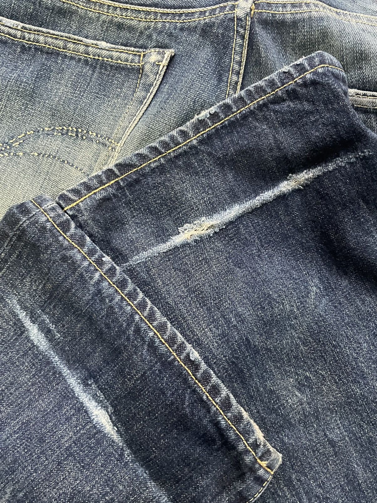 Japanese Brand Subciety Selvedge Distresed Denim Size US 34 / EU 50 - 19 Thumbnail