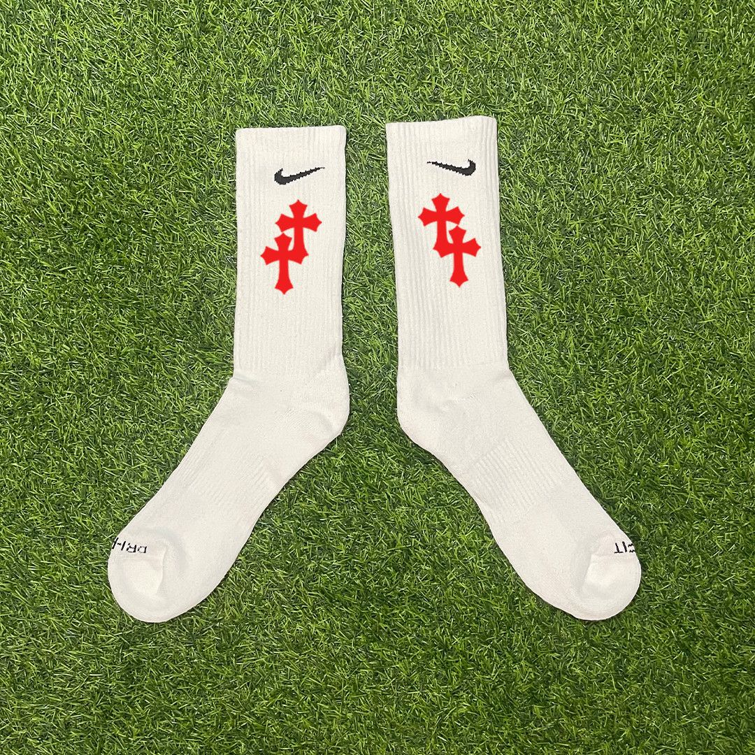 Nike NIKE CUSTOM RED CROSSES SOCKS Size ONE SIZE - 1 Preview