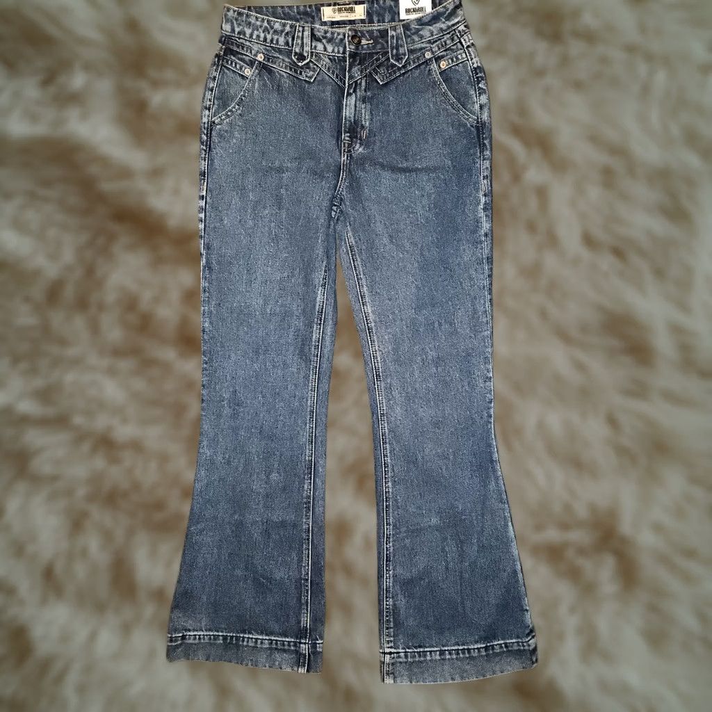 Vintage Rock & Roll Denim Jeans NWT Women's 28 L34 Flare Blue Cowgirl Rock & Roll High Rise Trouser Jeans Regular Denim Shirt? Size 28" / US 6 / IT 42 - 1 Thumbnail