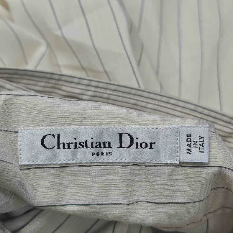 Dior Dior Beige vertical embroidery bee mulberry silk short fro Size XS / US 0-2 / IT 36-38 - 5 Thumbnail