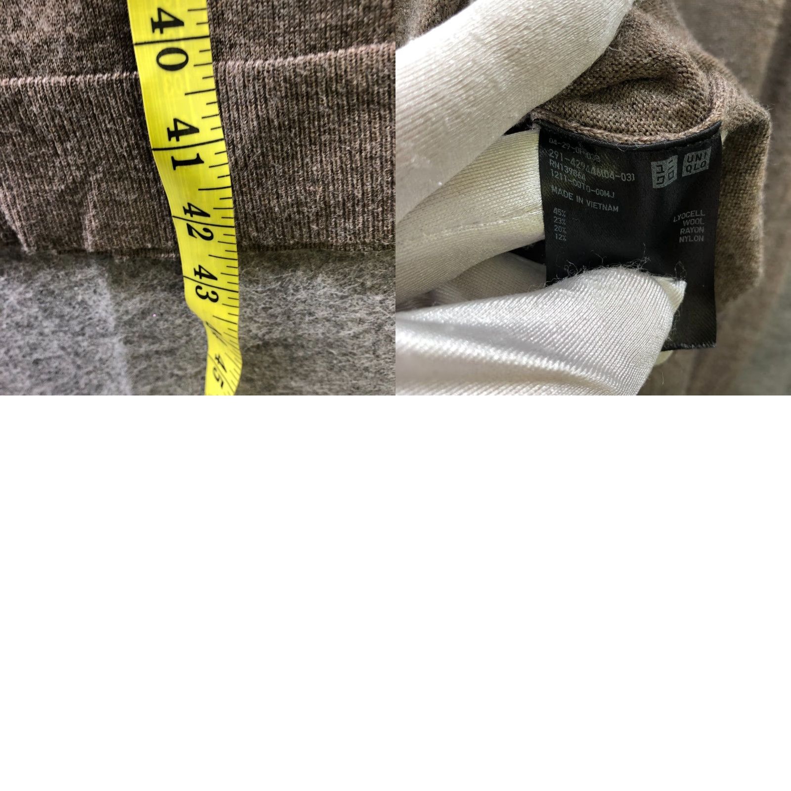 Uniqlo Uniqlo Merino Blend Boat Neck Sweater Dress Women XS Light Brown Midi Lightweight Womens Size XS / US 0-2 / IT 36-38 - 8 Thumbnail