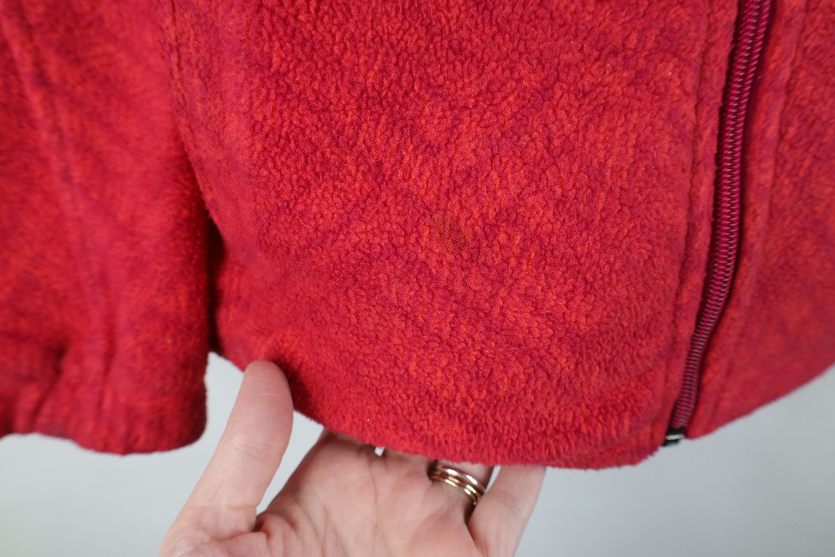 Columbia Columbia Spell Out Geometric Full Zip Fleece Jacket Pink Red Size M / US 6-8 / IT 42-44 - 5 Thumbnail