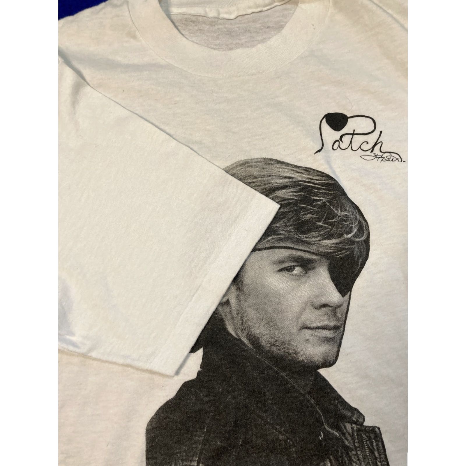Vintage VINTAGE Stephen Nichols Patch Shirt XL 80s White NBC Soap Opera Promo Mens T-Shirt Size US XL / EU 56 / 4 - 4 Thumbnail