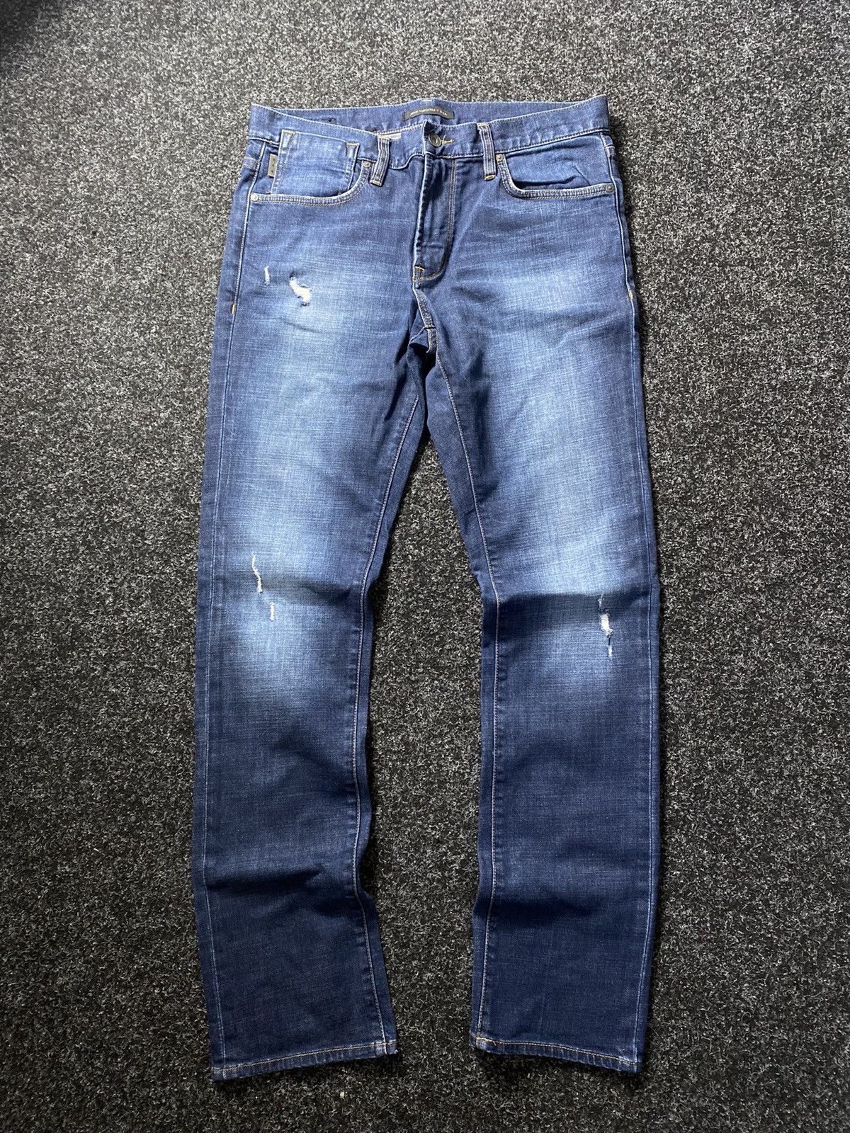 John Varvatos × Vintage Designer John Varvatos Usa Skinny Denim Mens Jeans Opium Size US 32 / EU 48 - 2 Thumbnail