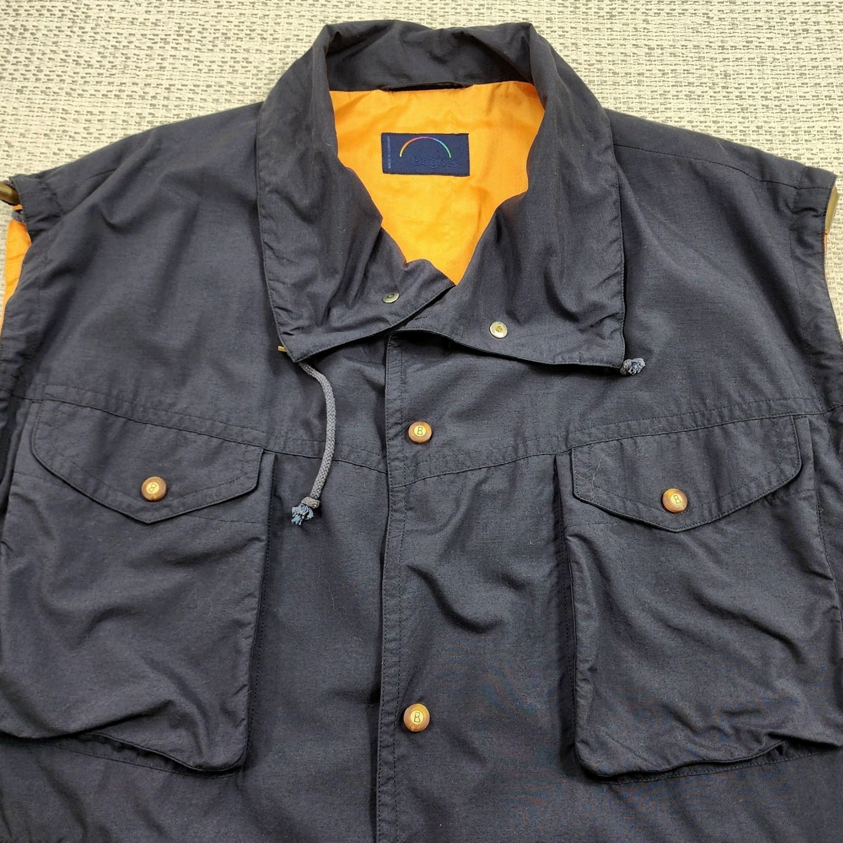 Bogner VINTAGE Bogner Vest Mens 2XL Navy Blue Lined Utility Multi Pocket Zipper Pockets Made in Germany Size US XXL / EU 58 / 5 - 4 Thumbnail