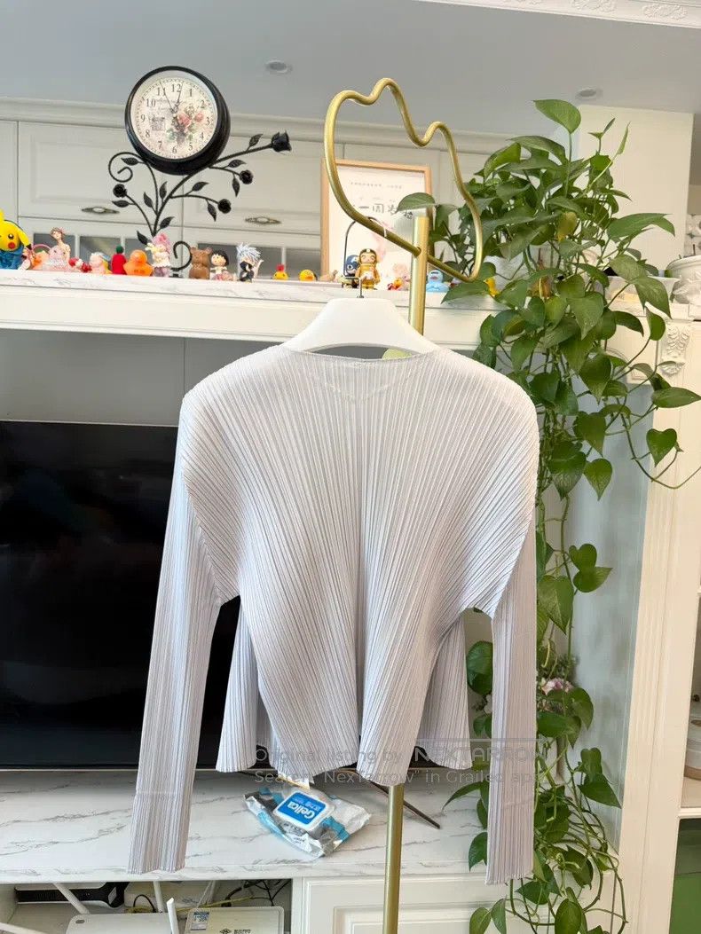 Issey Miyake Issey Miyake Light Gray Cardigan Top Coat Size XXL / US 16-18 / IT 52-54 - 7 Thumbnail