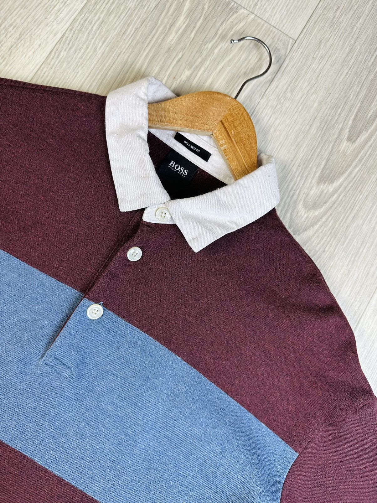 Hugo Boss HUGO BOSS Rugby Shirt Long Sleeve Size M Size US M / EU 48-50 / 2 - 4 Thumbnail