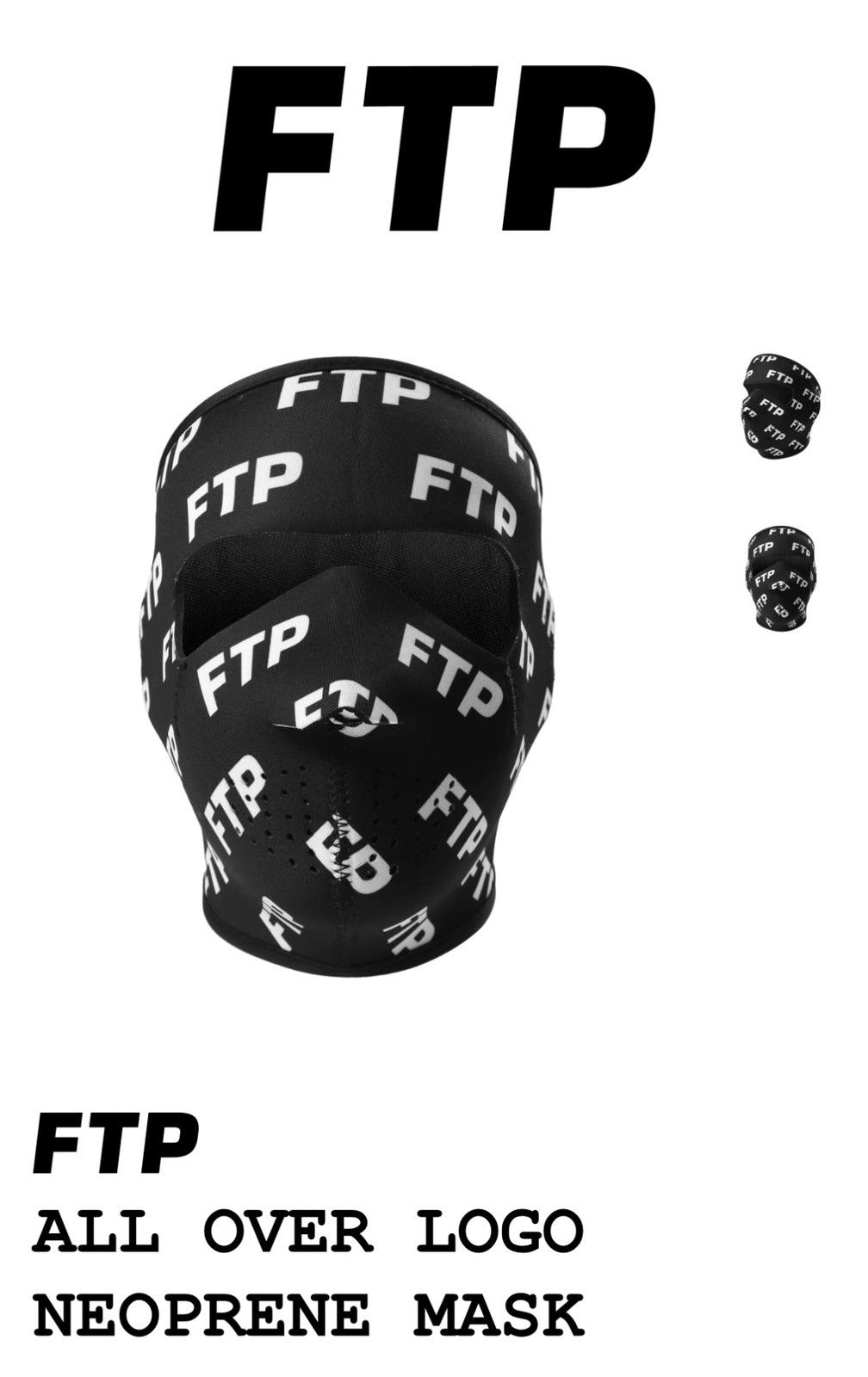 Fuck The Population FTP Neoprene Face Mask Size ONE SIZE - 2 Thumbnail
