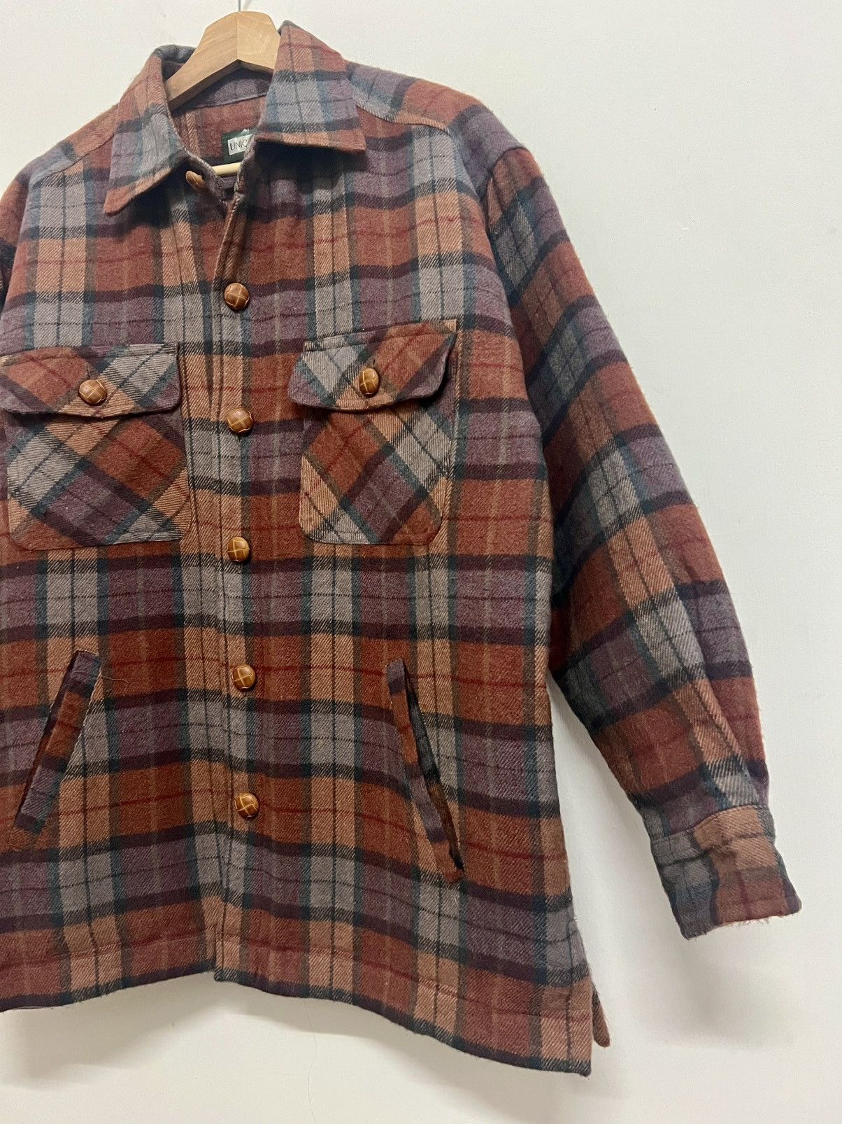Uniqlo Rare Vintage Uniqlo Wool Button Jacket Size US M / EU 48-50 / 2 - 5 Thumbnail