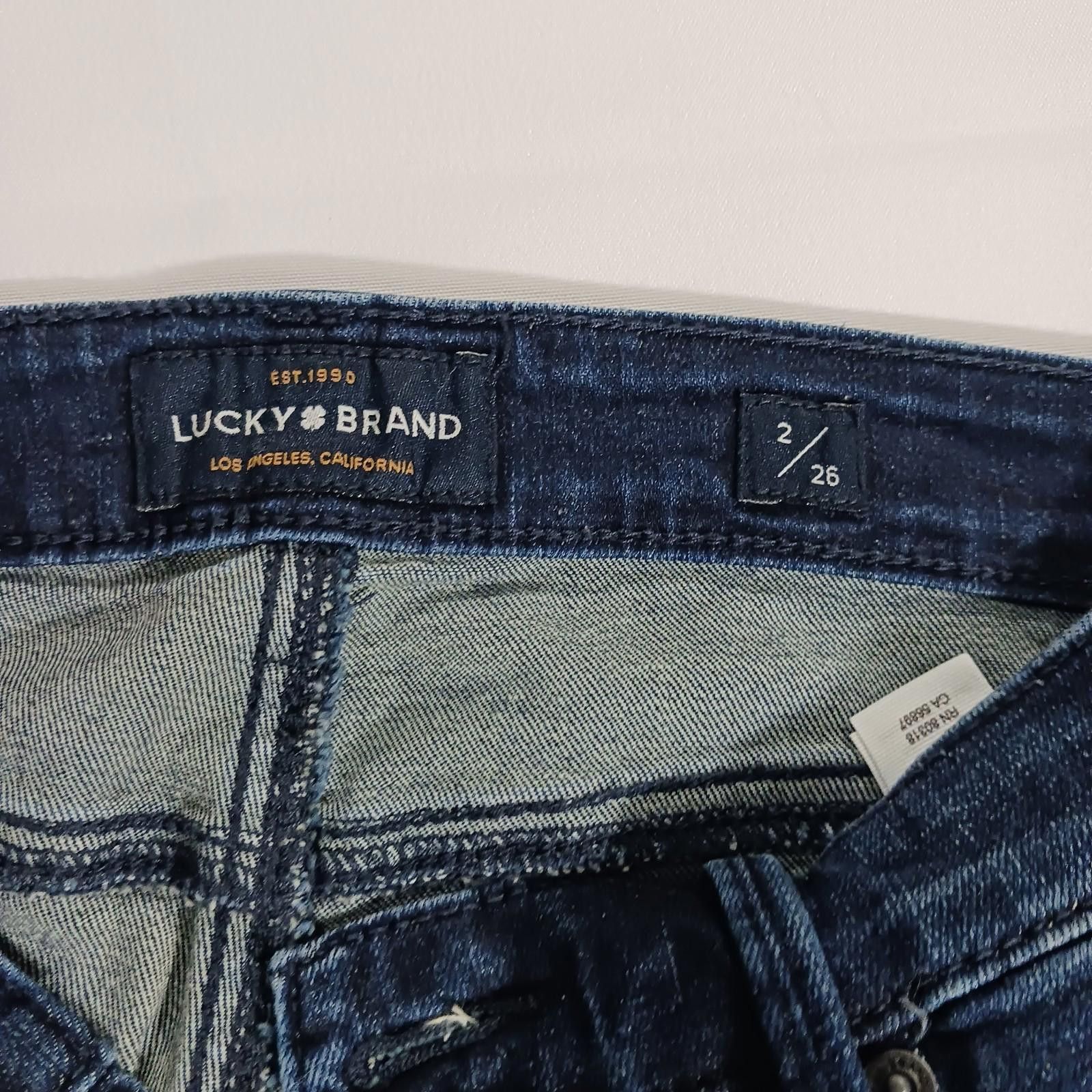Lucky Brand Lucky Brand Women Blue Ava Legging Soft Skinny Pant Sz 2/26 Size 26" / US 2 / IT 38 - 4 Thumbnail