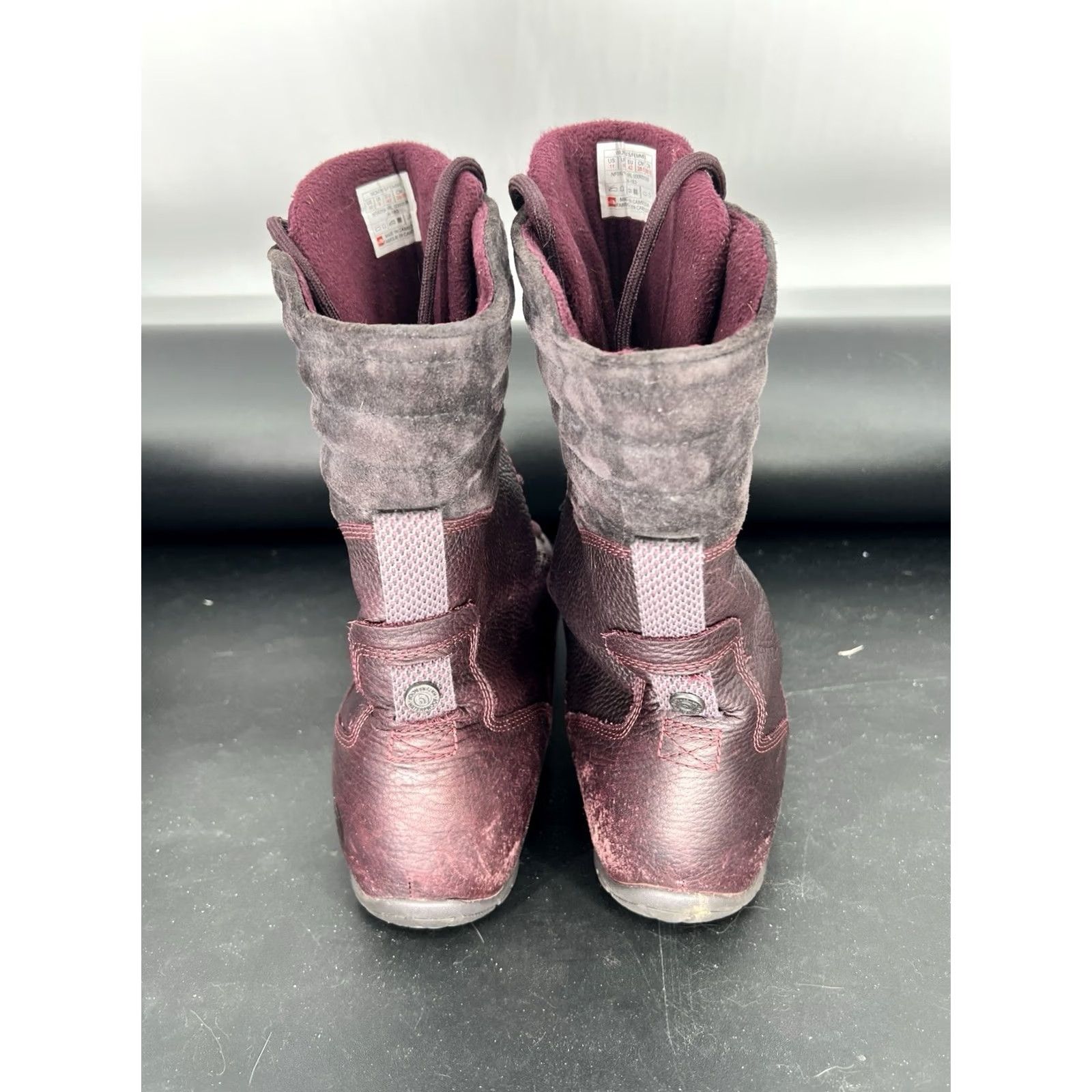 The North Face VINTAGE The North Face Purna Luxe Waterproof Boots Women’s 11 Purple Round Toe Lace Up Mid-Calf Waterproof Boots Women Mens Size US 11 / IT 41 - 4 Thumbnail