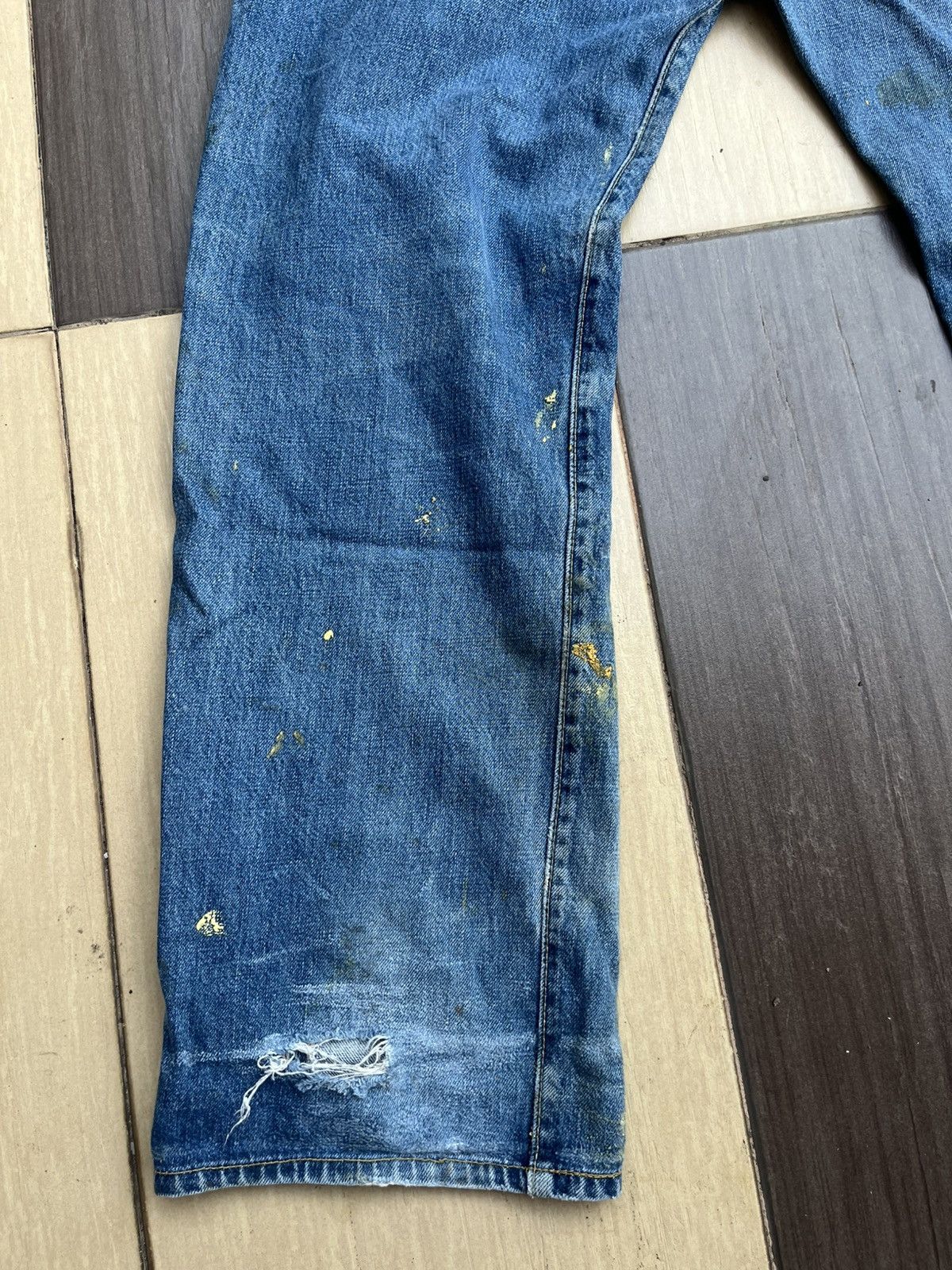 Japanese Brand Salty dog distressed denim Size US 32 / EU 48 - 12 Thumbnail