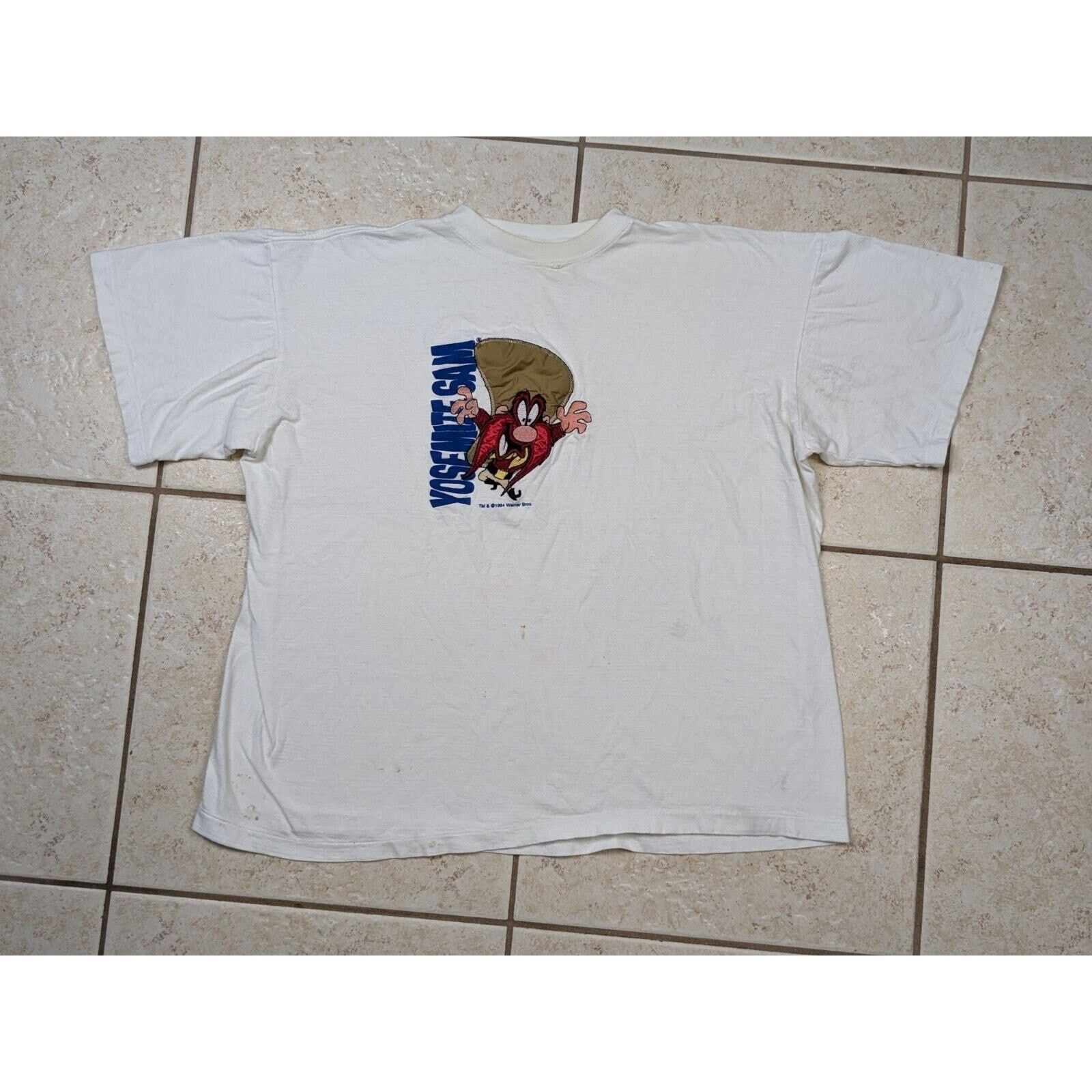 Other Vtg Loony Tunes Yosemite Sam Embroidered T-Shirt 1994 READ Size US L / EU 52-54 / 3 - 1 Thumbnail
