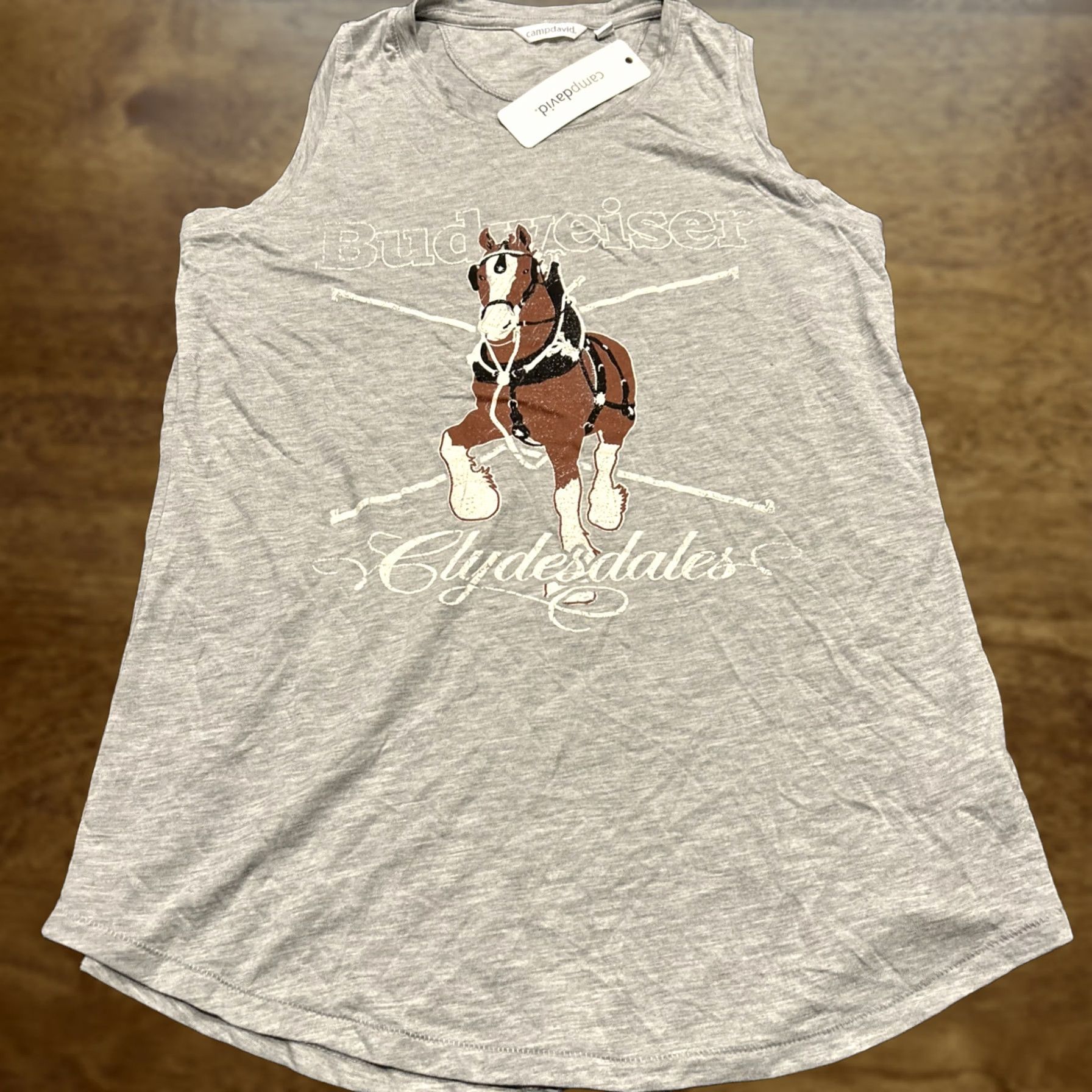 Junk Food Budweiser Clydesdale Sleeveless Shirt Size S Gray Camp David NWT Junk Food T-Shirt Men Gray Crew Neck Size US S / EU 44-46 / 1 - 1 Thumbnail