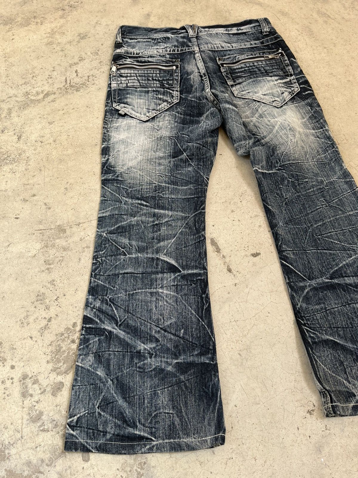 If Six Was Nine Salty Dog Flare distressed western jeans Size US 30 / EU 46 - 6 Thumbnail