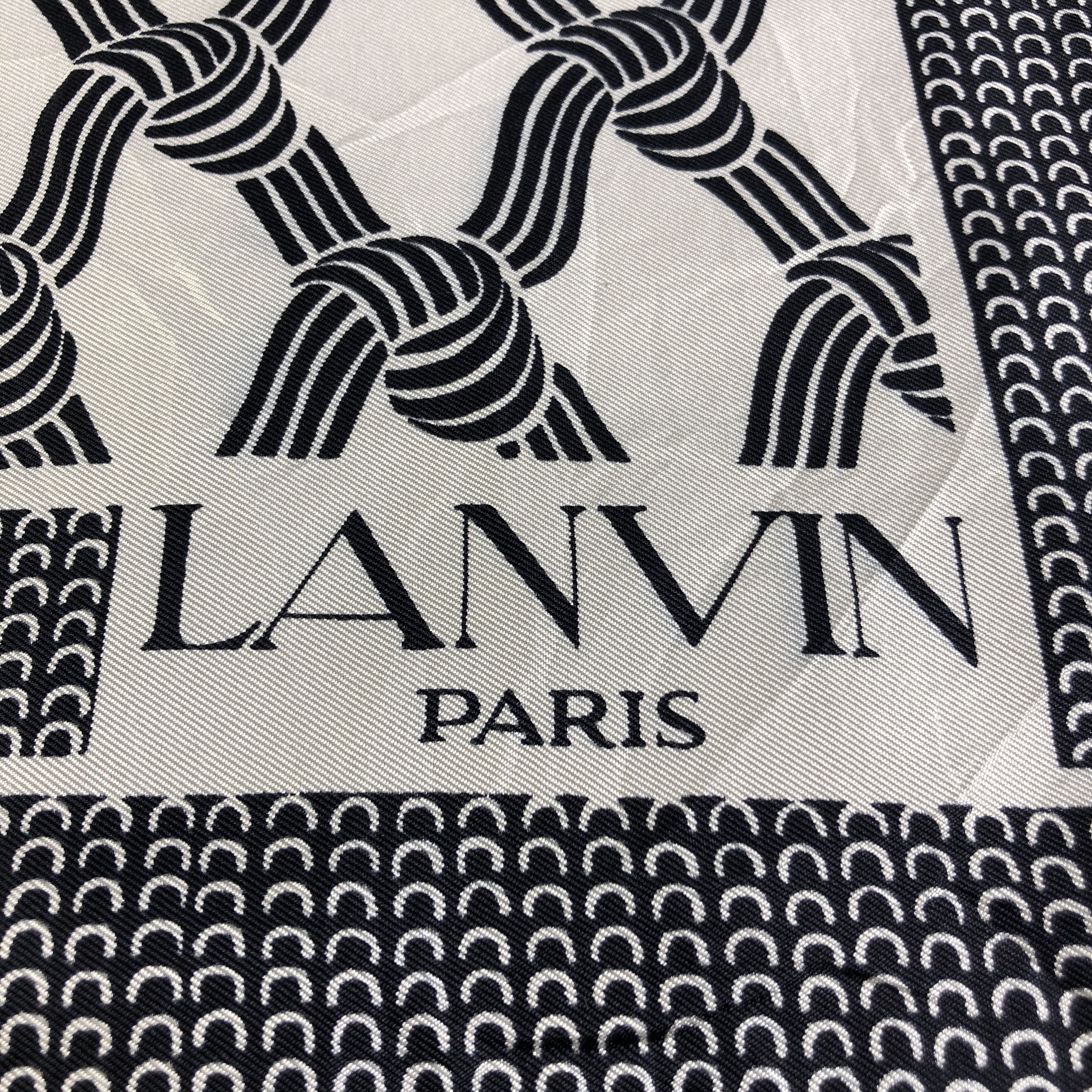 Lanvin Lanvin Luxury Design Hand Rolled Silk Scarf M1150 Size ONE SIZE - 4 Thumbnail