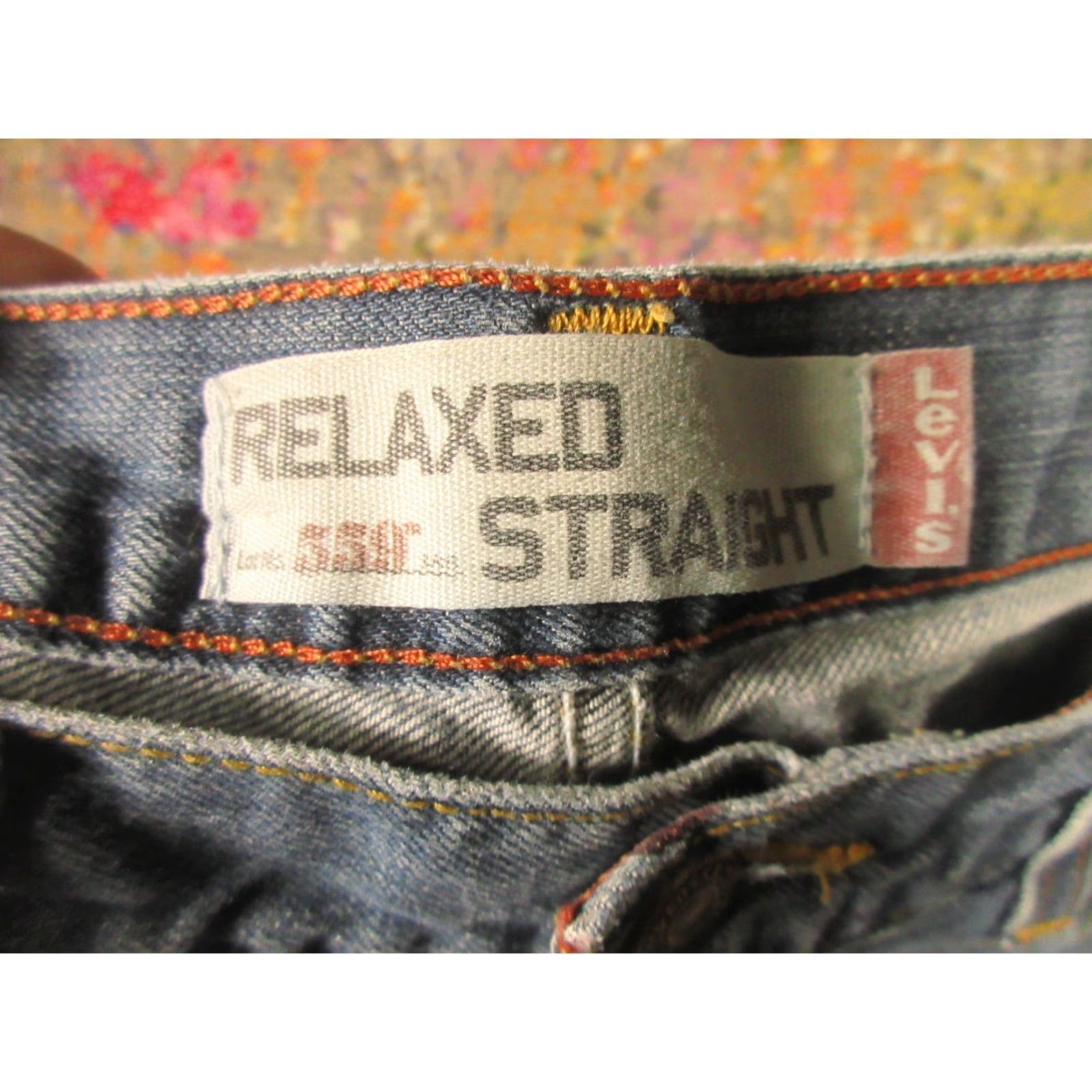 Levi's Levi's Jeans 31x32 Medium Wash Blue Denim Classic Relaxed Fit Straight Leg 5-Pocket Mens Size US 31 - 3 Thumbnail