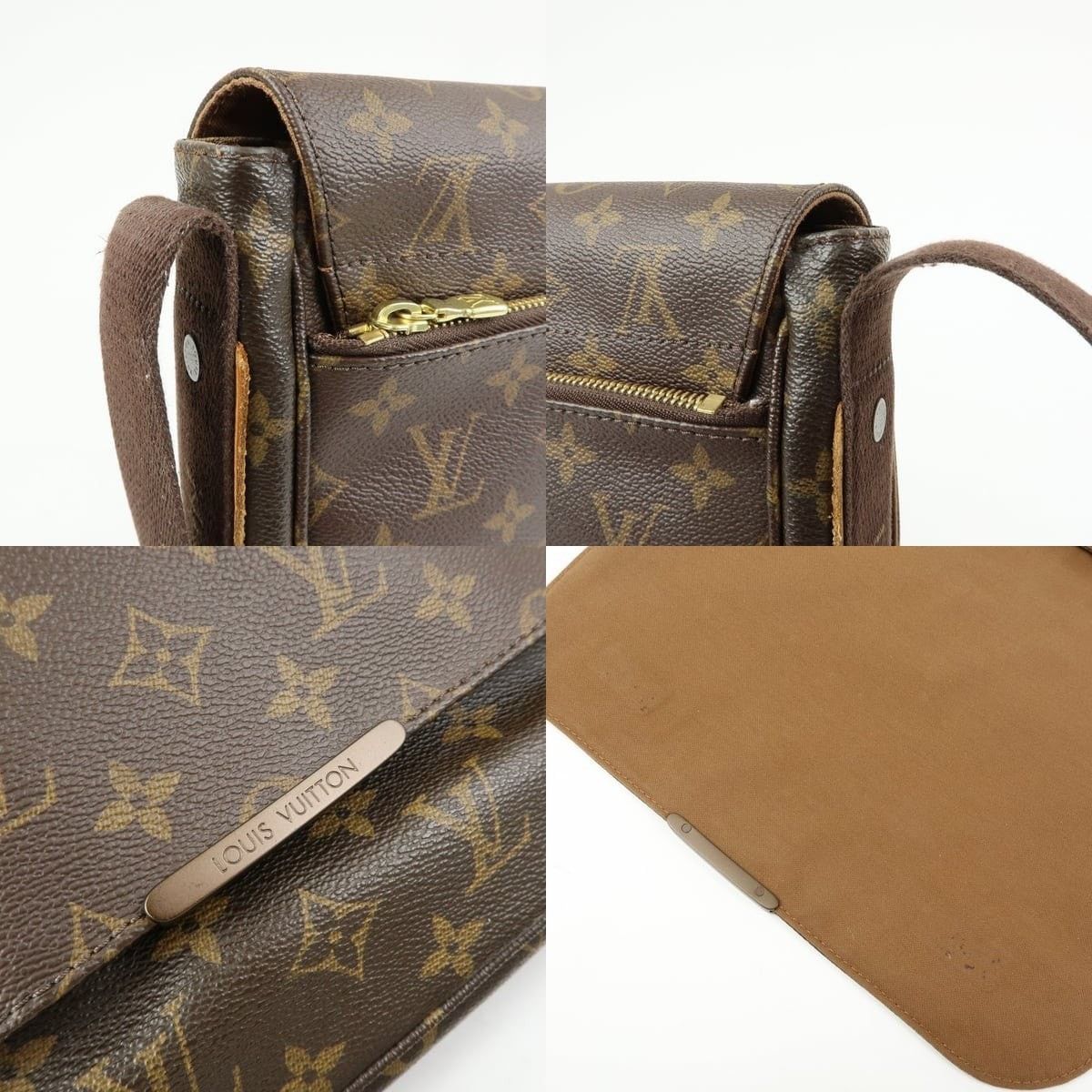 Louis Vuitton Louis Vuitton Monogram Beaubourg MM Canvas Messenger Bag Size ONE SIZE - 6 Thumbnail