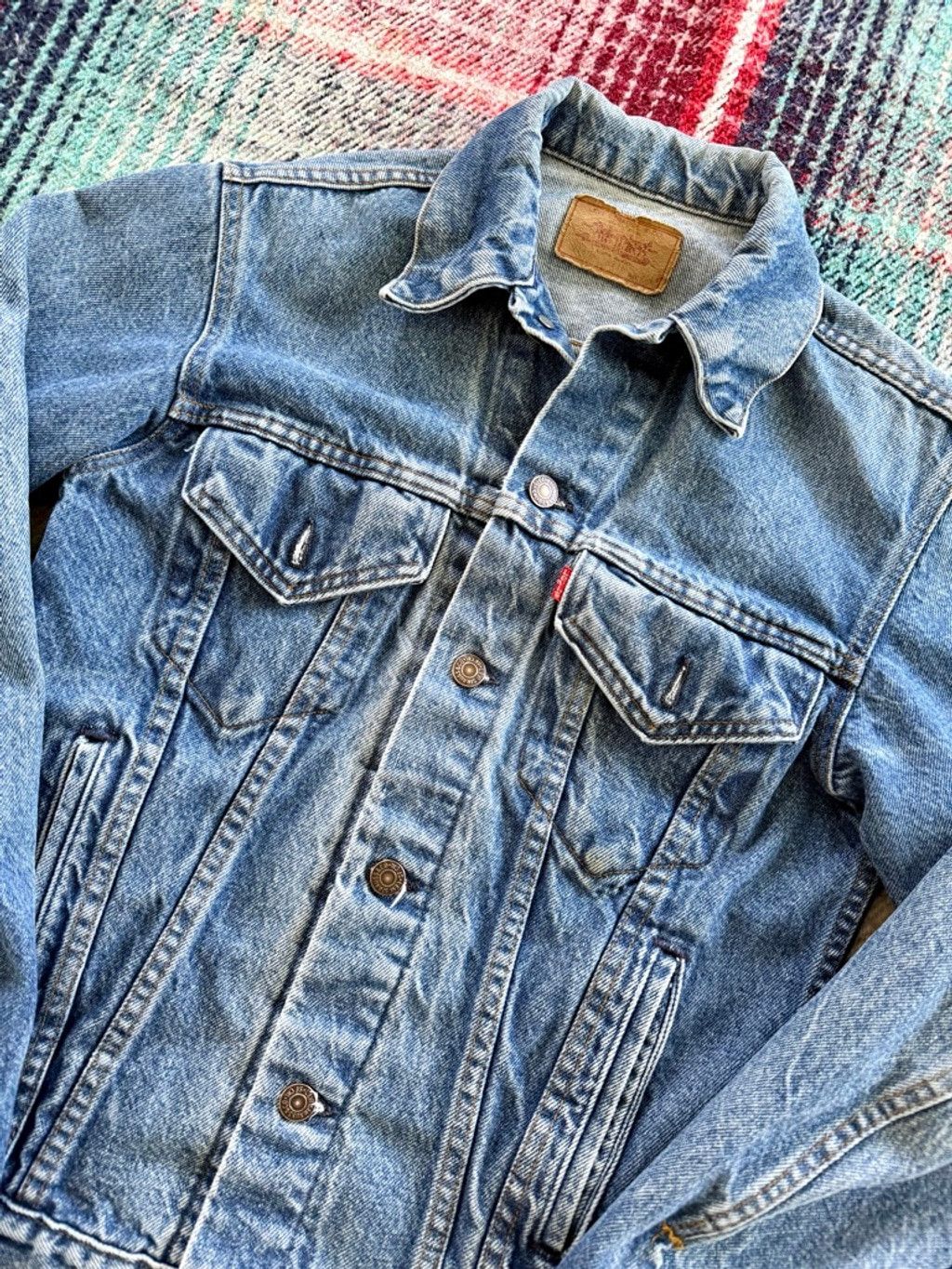 Levi's 90s Levis Type 3 Denim Trucker Jacket 36/L Size L / US 10 / IT 46 - 2 Thumbnail
