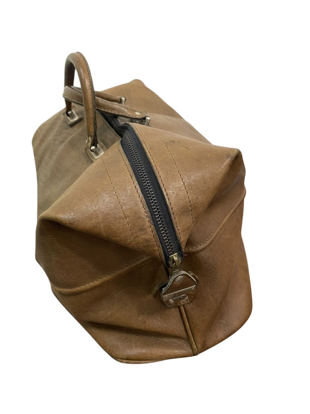 Genuine Leather Full Leather Vtg 80s D.B.G.M Japan Duffle Travel Bag 2🟩0 Size ONE SIZE - 13 Thumbnail
