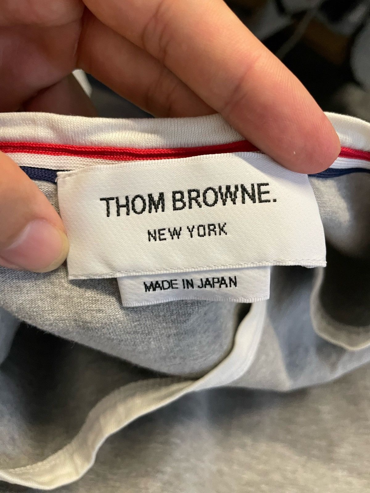 Thom Browne Thom Browne Logo Patch Short-Sleeves Tee Size US M / EU 48-50 / 2 - 9 Thumbnail