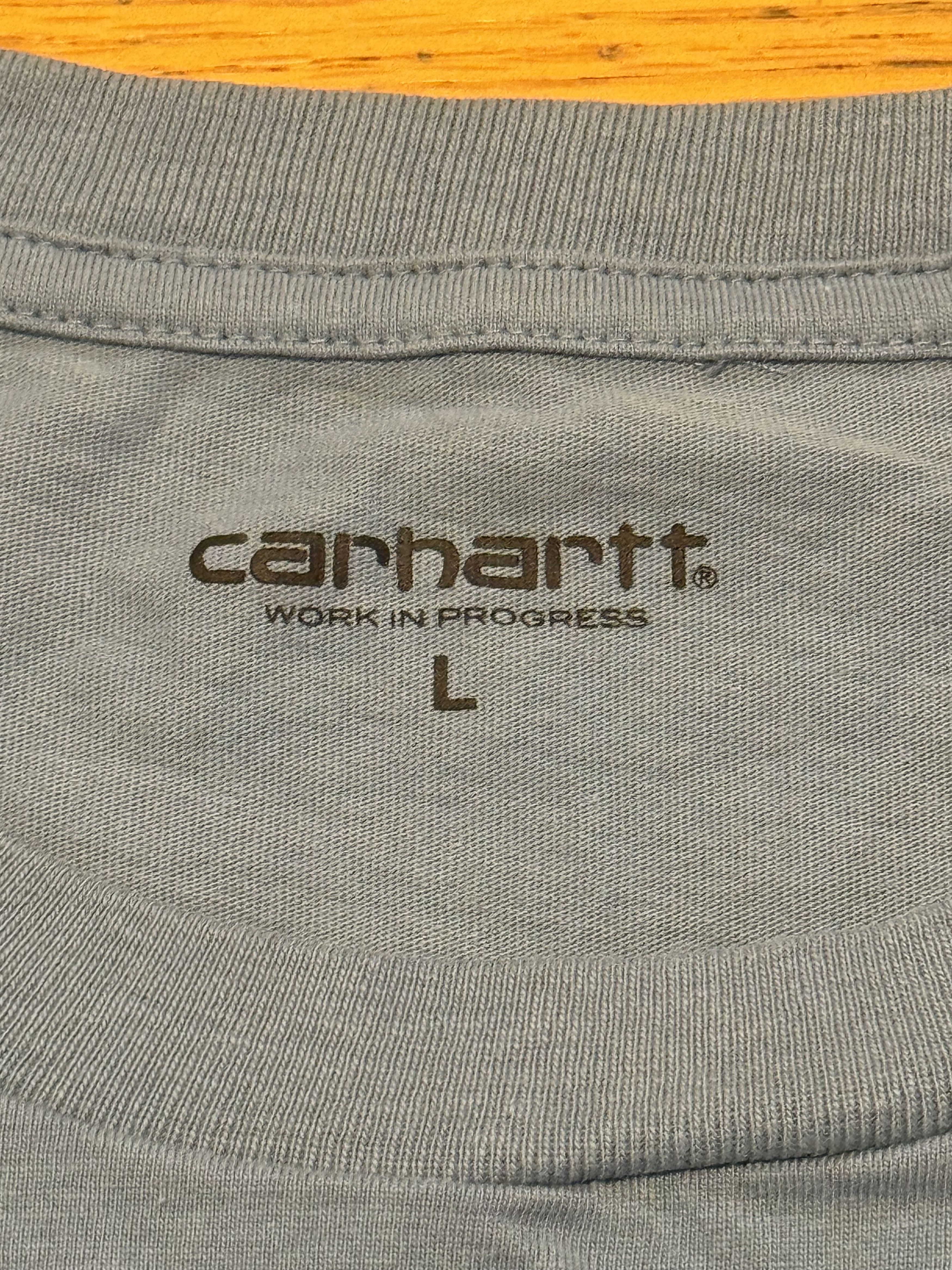 Carhartt Wip Baby Blue Carhartt WIP Pocket Tee Size US L / EU 52-54 / 3 - 3 Thumbnail