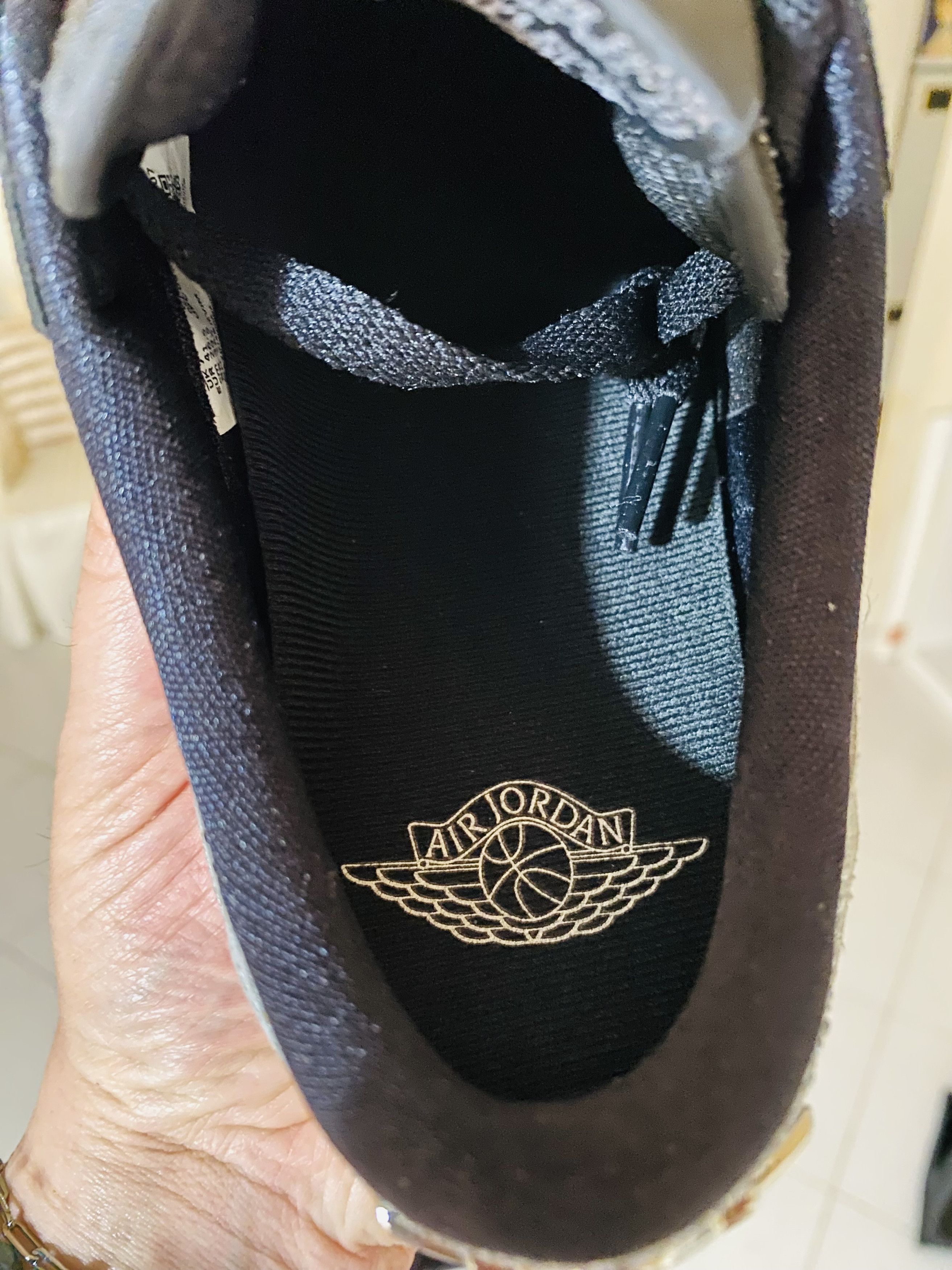 Jordan Brand Swarovski x Air Jordan 1 Low Stealth Sneakers Nere Size US 9.5 / IT 39.5 - 7 Thumbnail