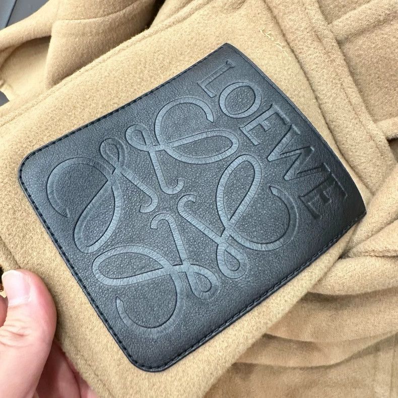 LOEWE Long cashmere silhouette coat