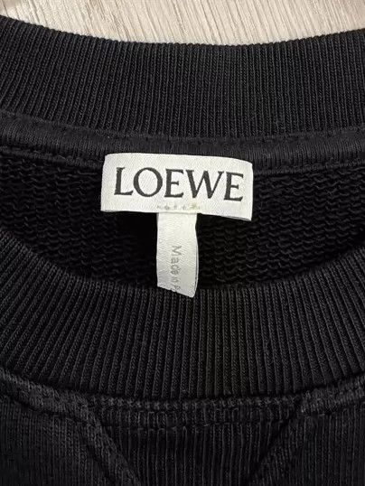 Loewe loewe Black embroidered logo round-neck sweatshirt 2506-Nex Size US S / EU 44-46 / 1 - 5 Thumbnail