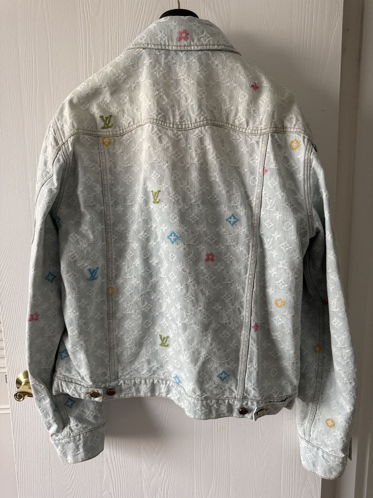 Louis Vuitton Louis Vuitton x Tyler, The Creator Denim Jacket Size US XL / EU 56 / 4 - 3 Thumbnail