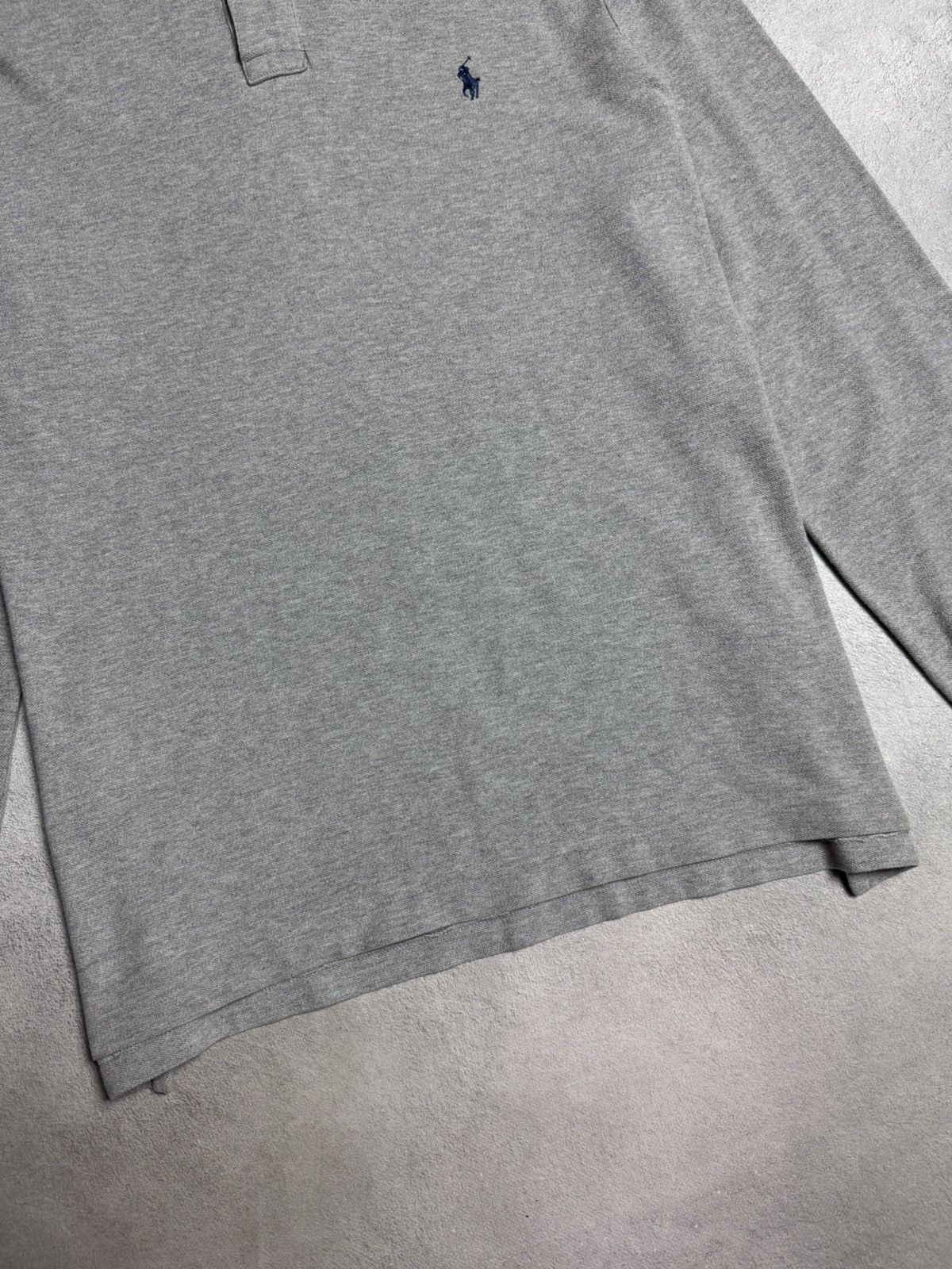 Polo Ralph Lauren Polo Ralph Lauren Vintage Polo Shirt Long Sleeve Small Pony Size US XL / EU 56 / 4 - 4 Thumbnail